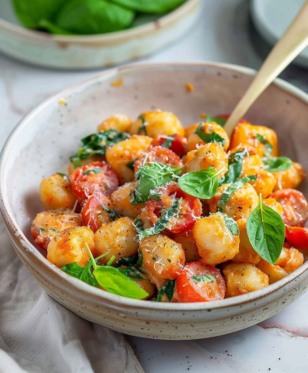 Gnocchi Tomato Spinach Pan