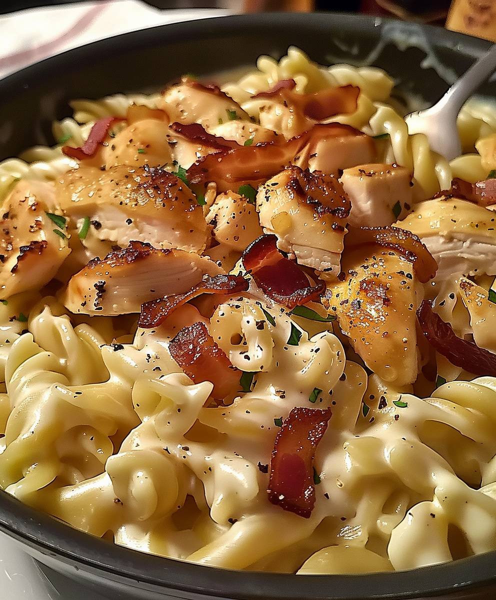 Creamy Chicken Bacon Pasta