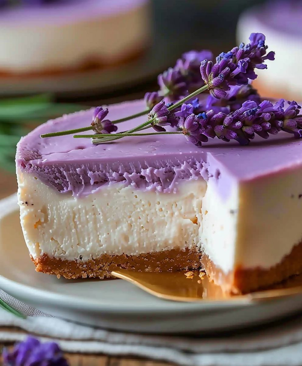 Honey Lavender Cheesecake