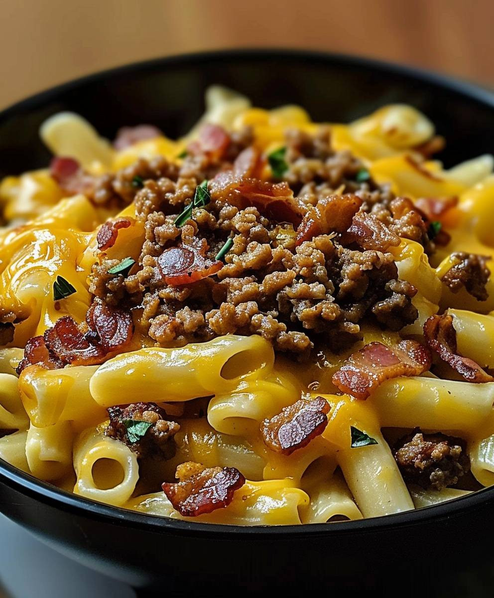 Bacon Cheeseburger Pasta