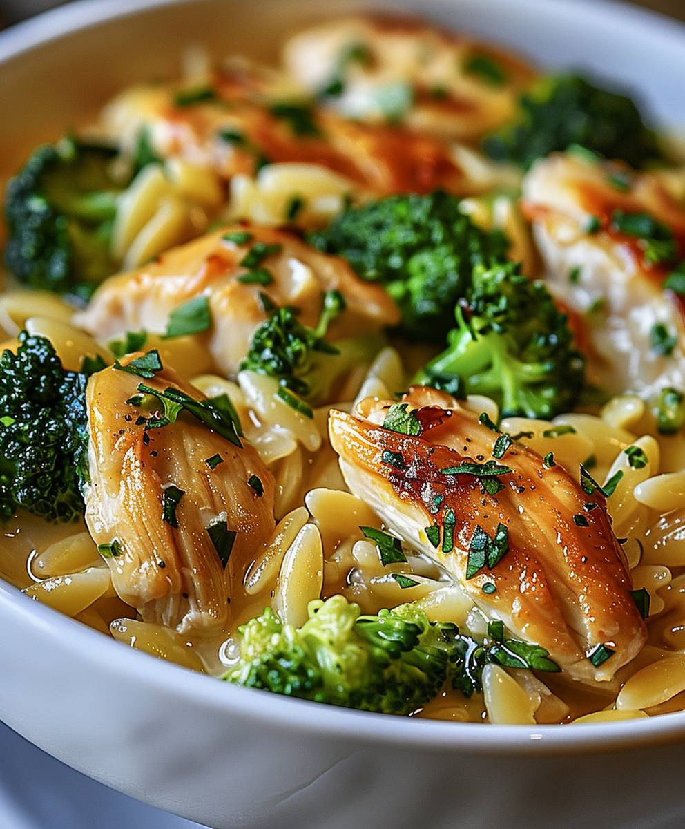 Chicken Broccoli Orzo