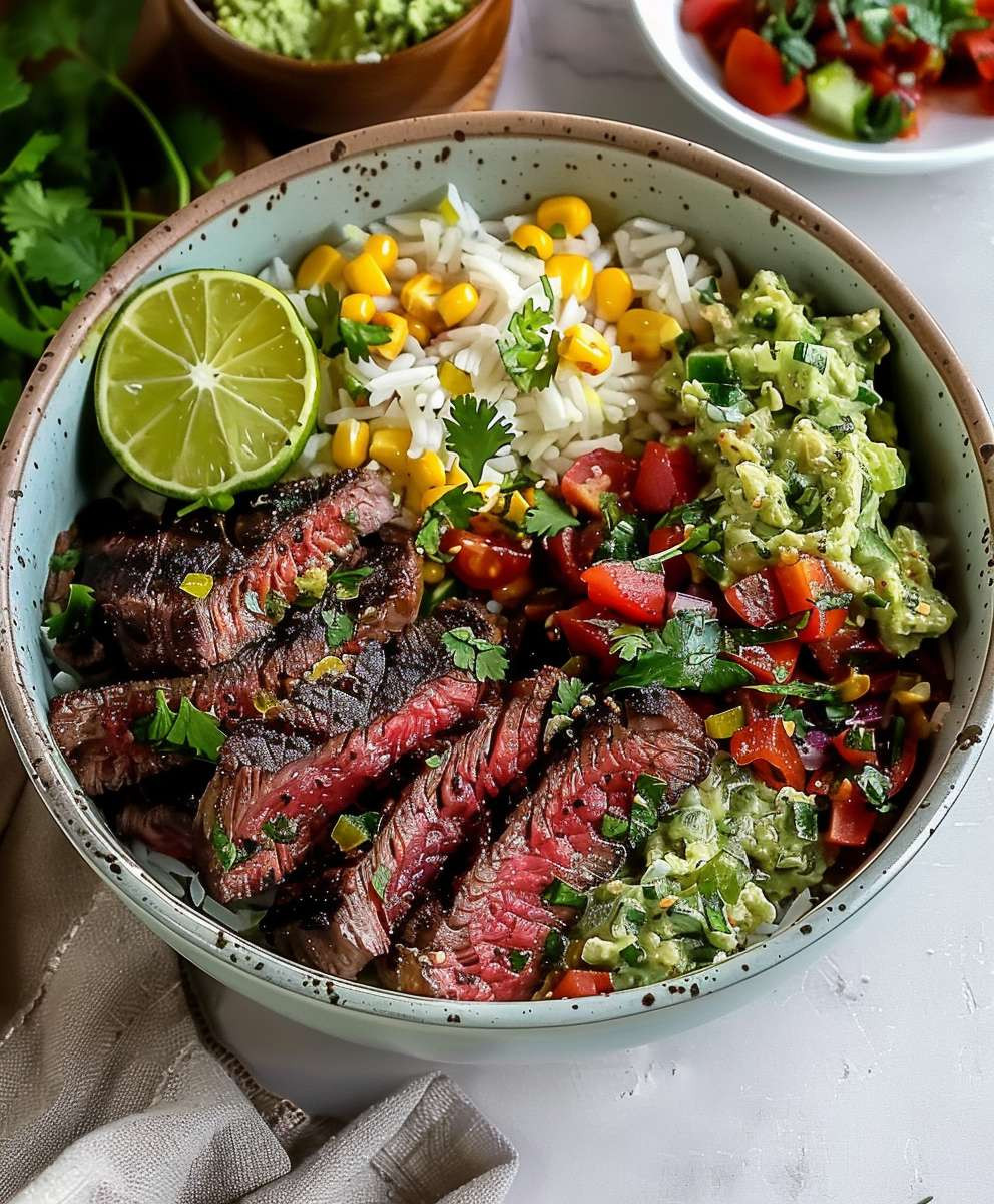 Cilantro Lime Steak Bowls