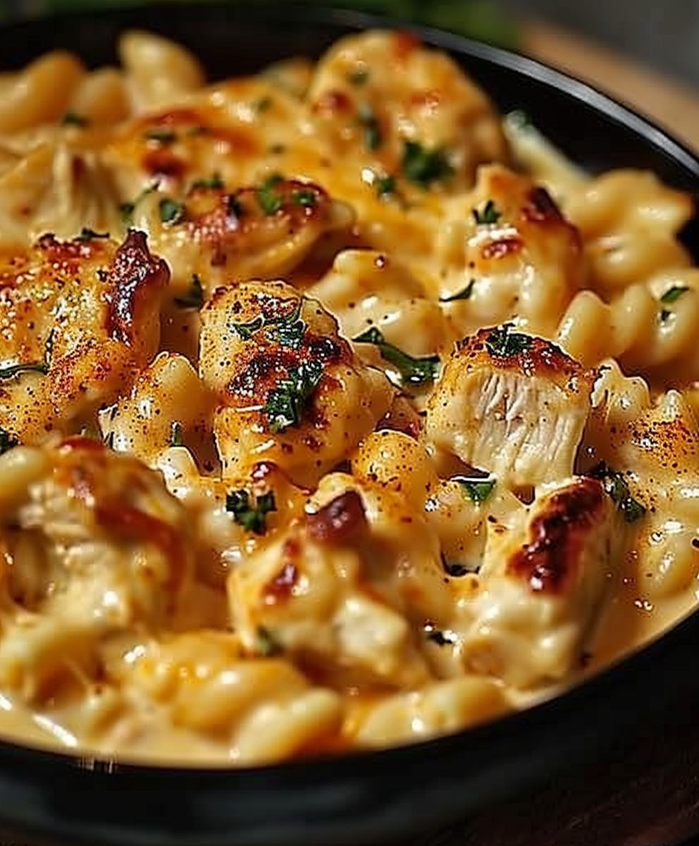 Cajun chicken pasta bake