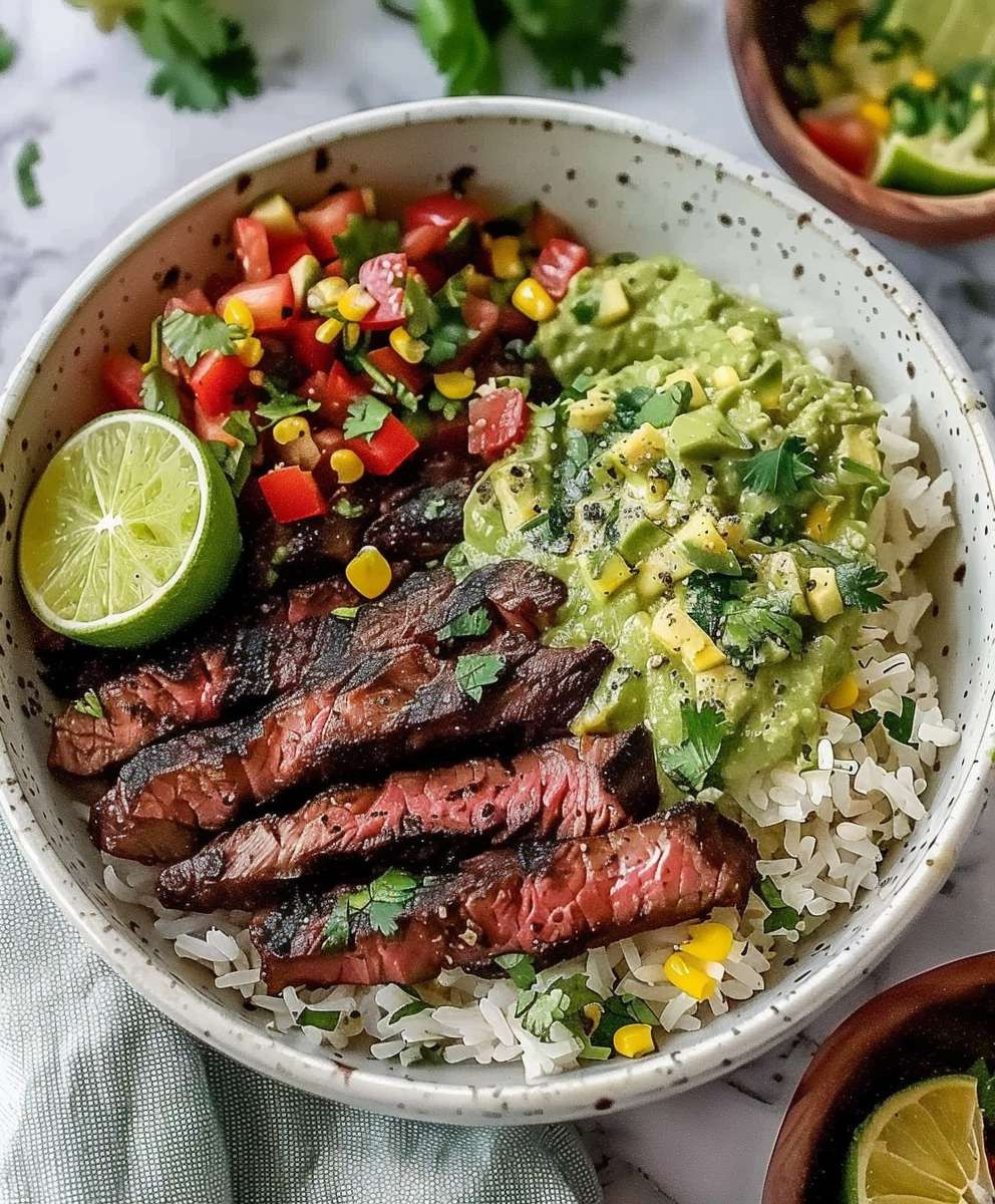 Cilantro Lime Steak Bowls