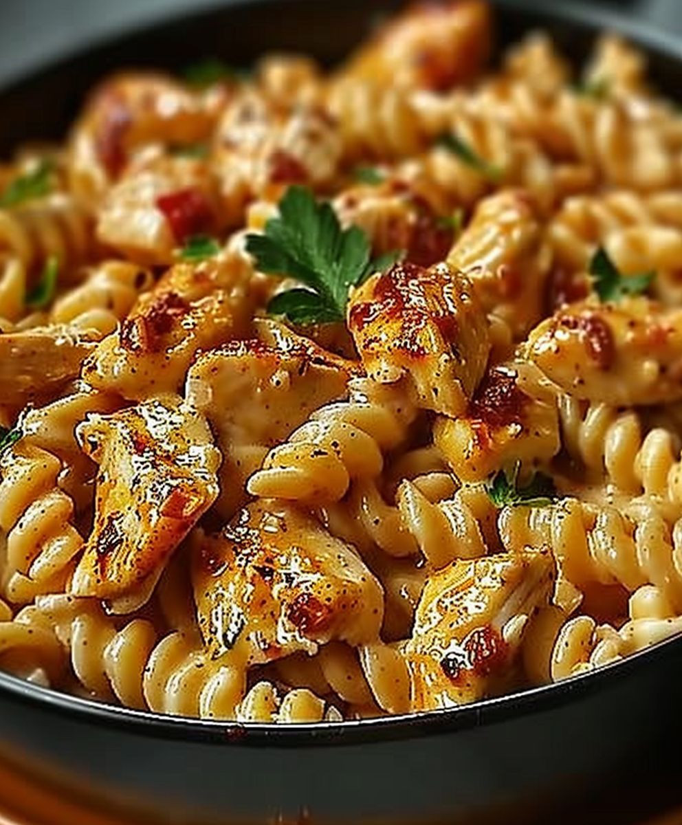 Cajun chicken pasta bake