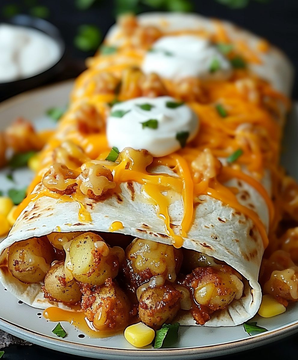 Potato Burritos Cheesy
