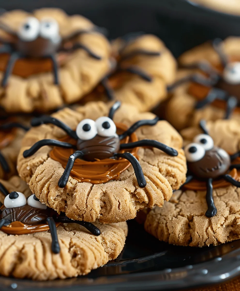 Easy Peanut Butter Spider Cookies: Creepy-Crawly Halloween Treats