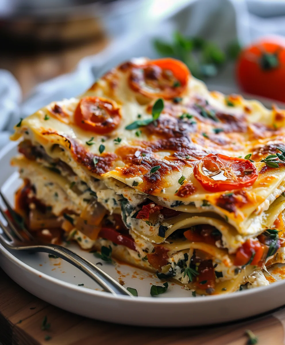 Loaded Veggie White Lasagna: Creamy, Hearty & Delicious!