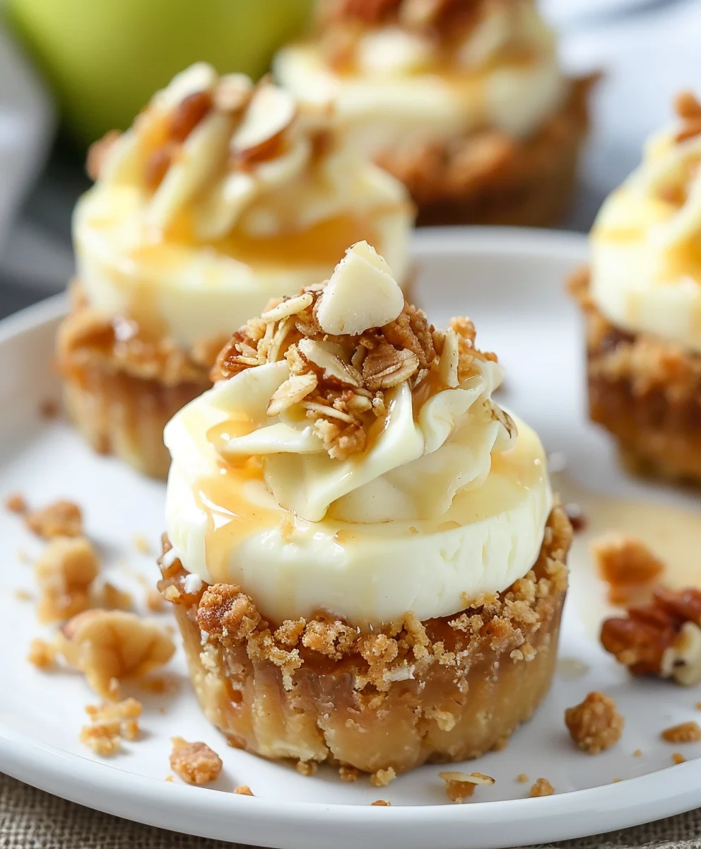 Apple Crisp Mini Cheesecakes: Easy & Delicious Recipe!