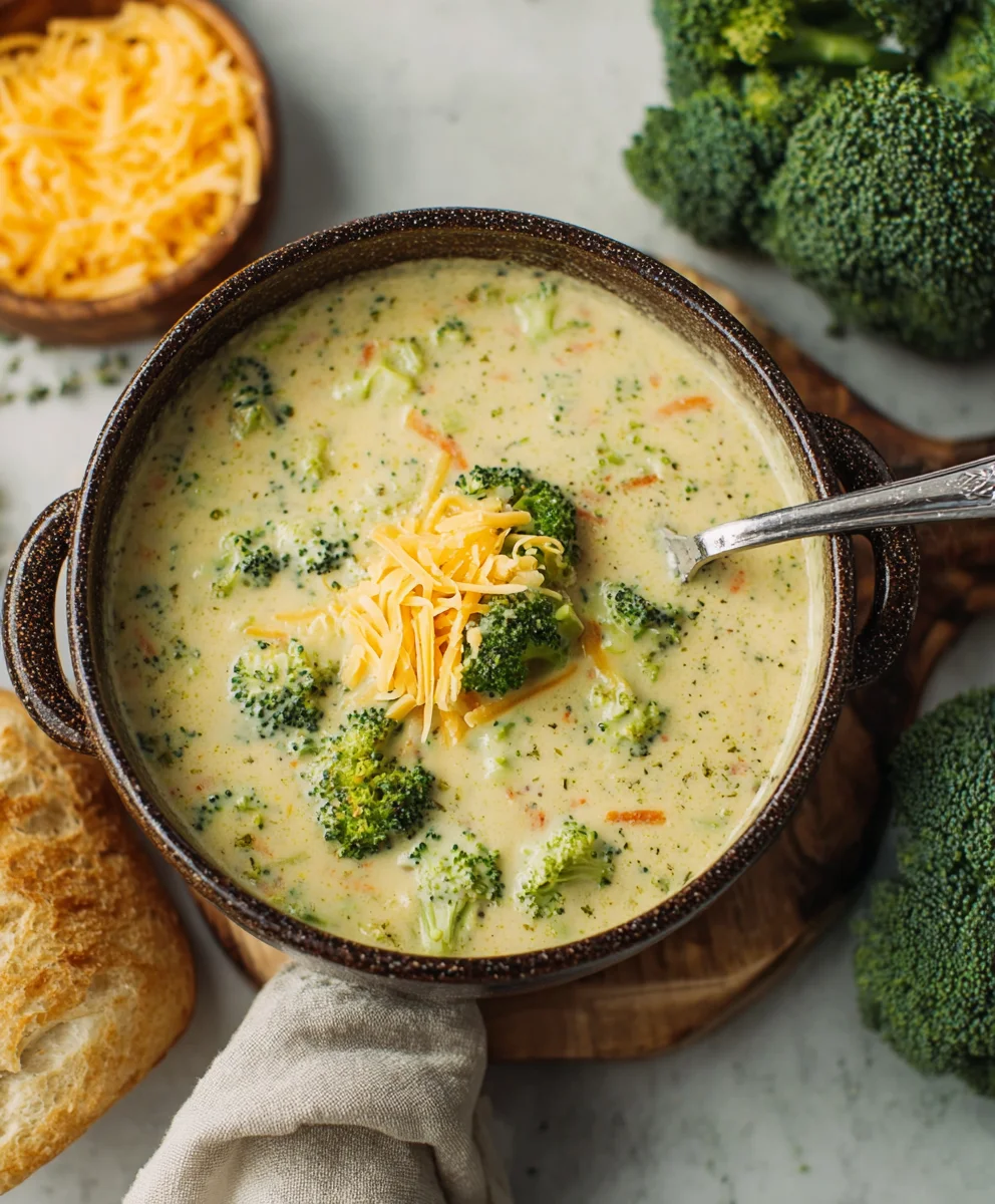 High Protein Broccoli Cheddar Soup: Creamy & Healthy