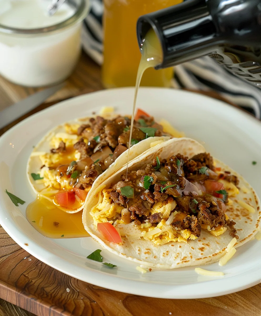 Easy Pancake Breakfast Tacos on Your Blackstone Griddle!