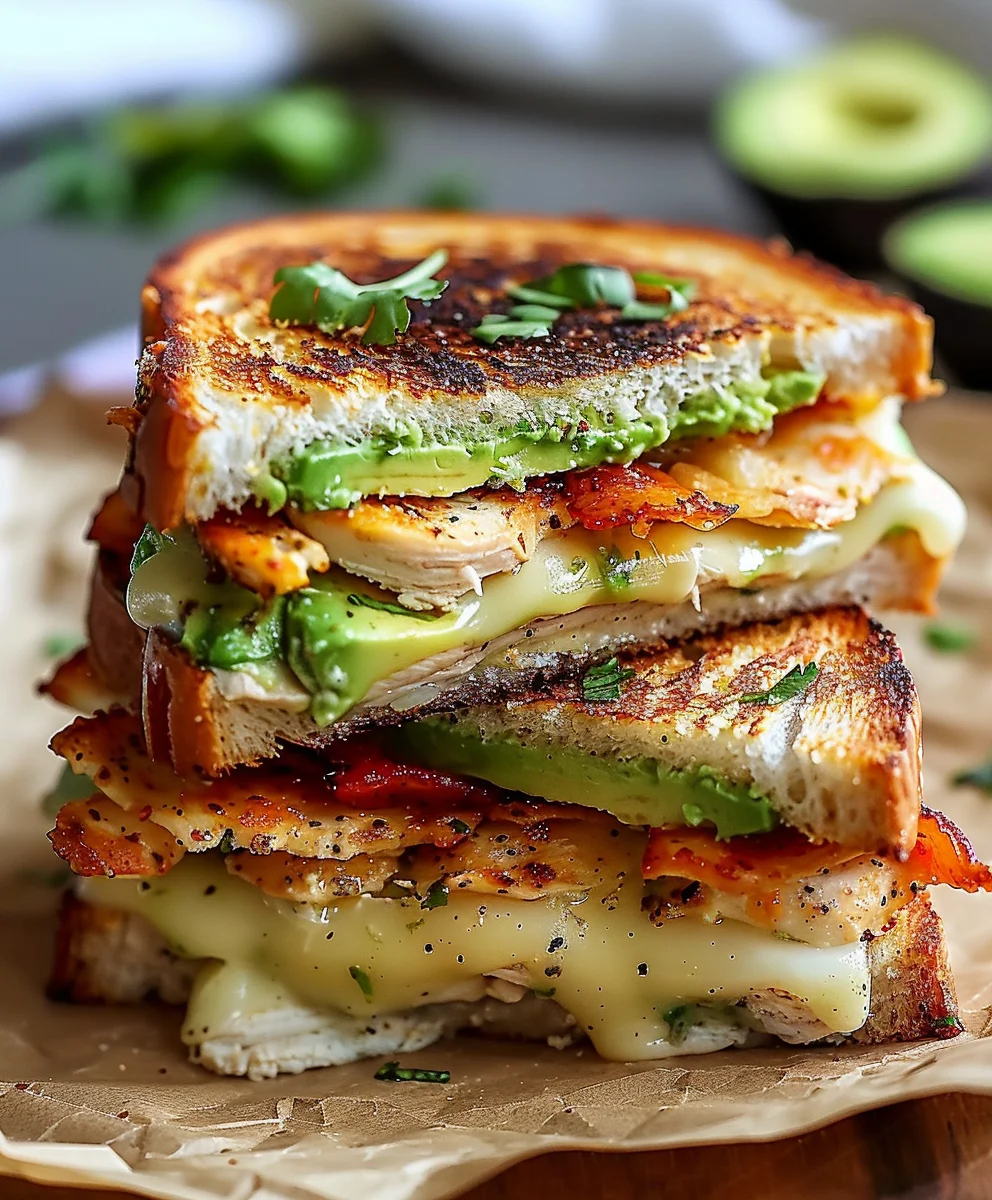 Chicken Avocado Melt: Easy & Delicious Sandwich Recipe
