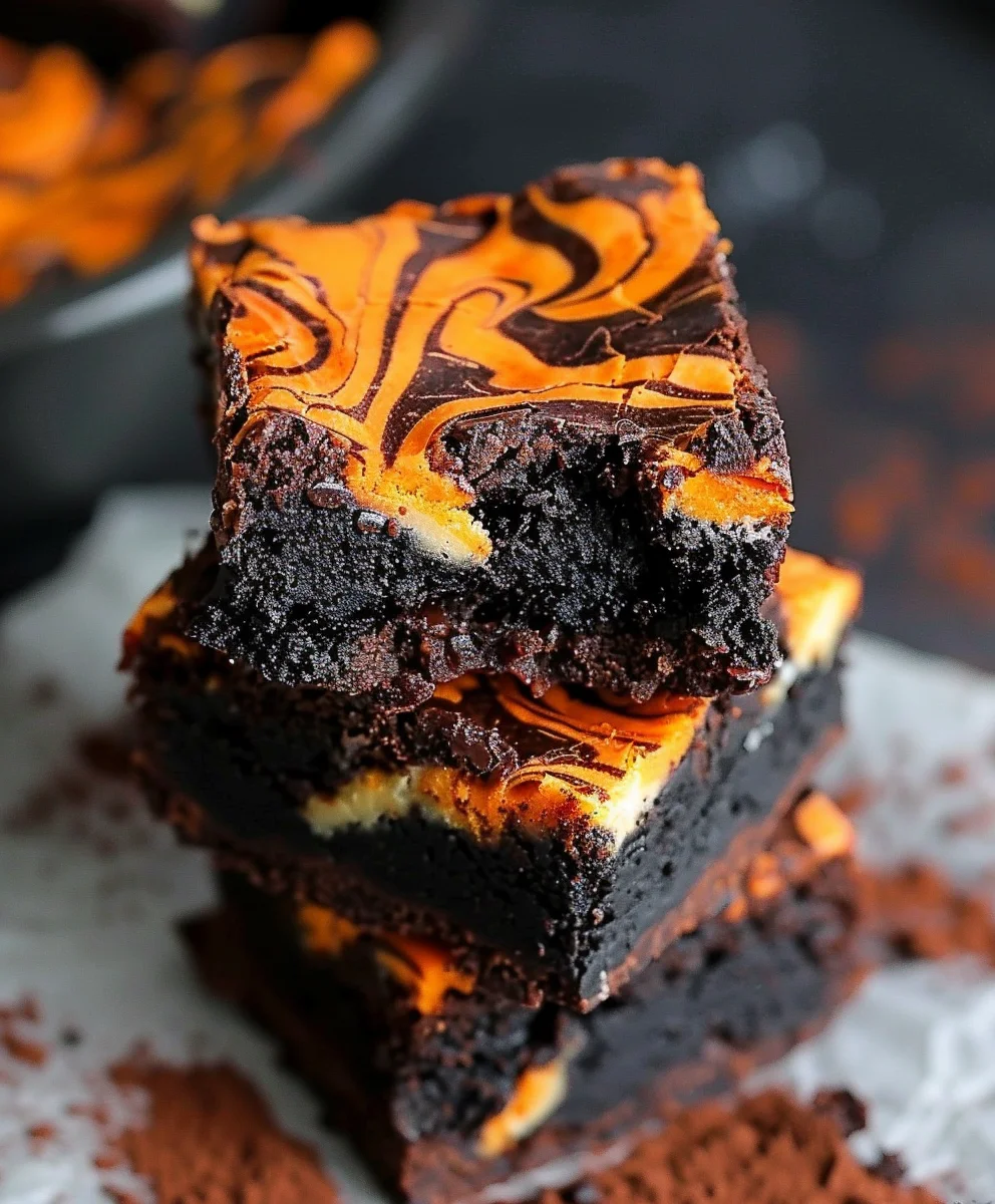 Best Halloween Cream Cheese Swirl Brownies – Spooky Fun!