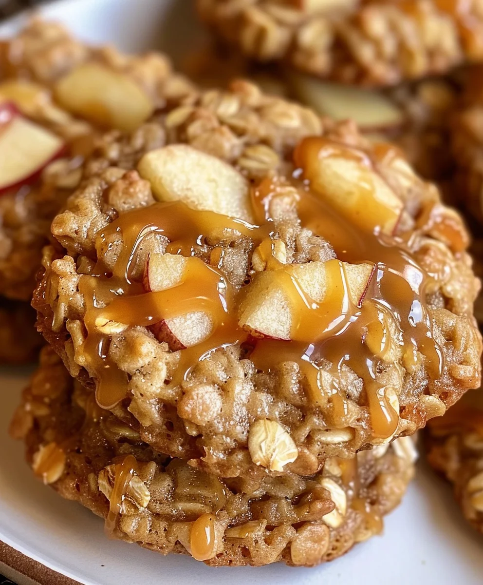 Caramel Apple Oatmeal Cookies Recipe: Chewy & Delicious!