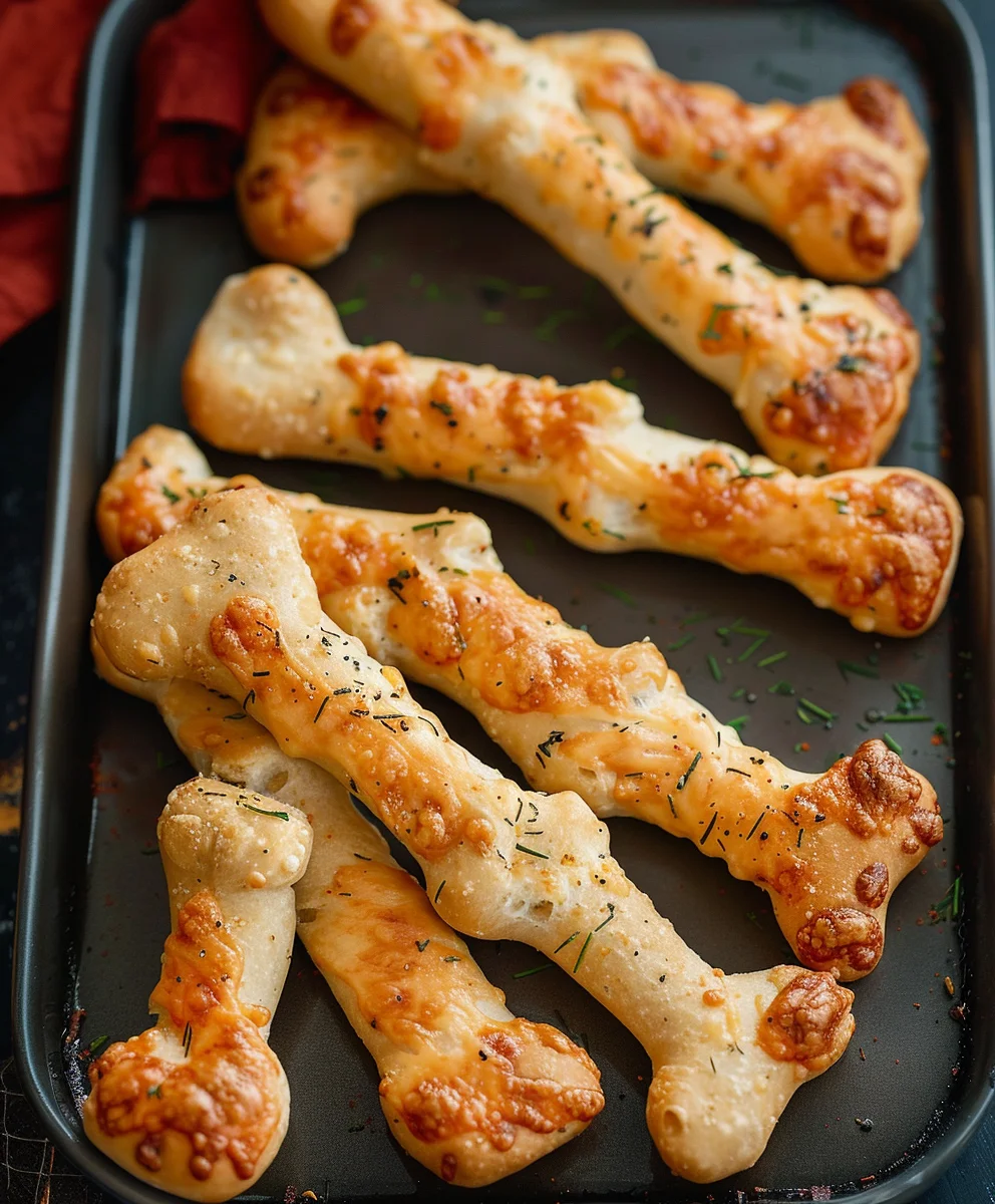 Cheesy Halloween Breadstick Bones: Spooky Fun Recipe!