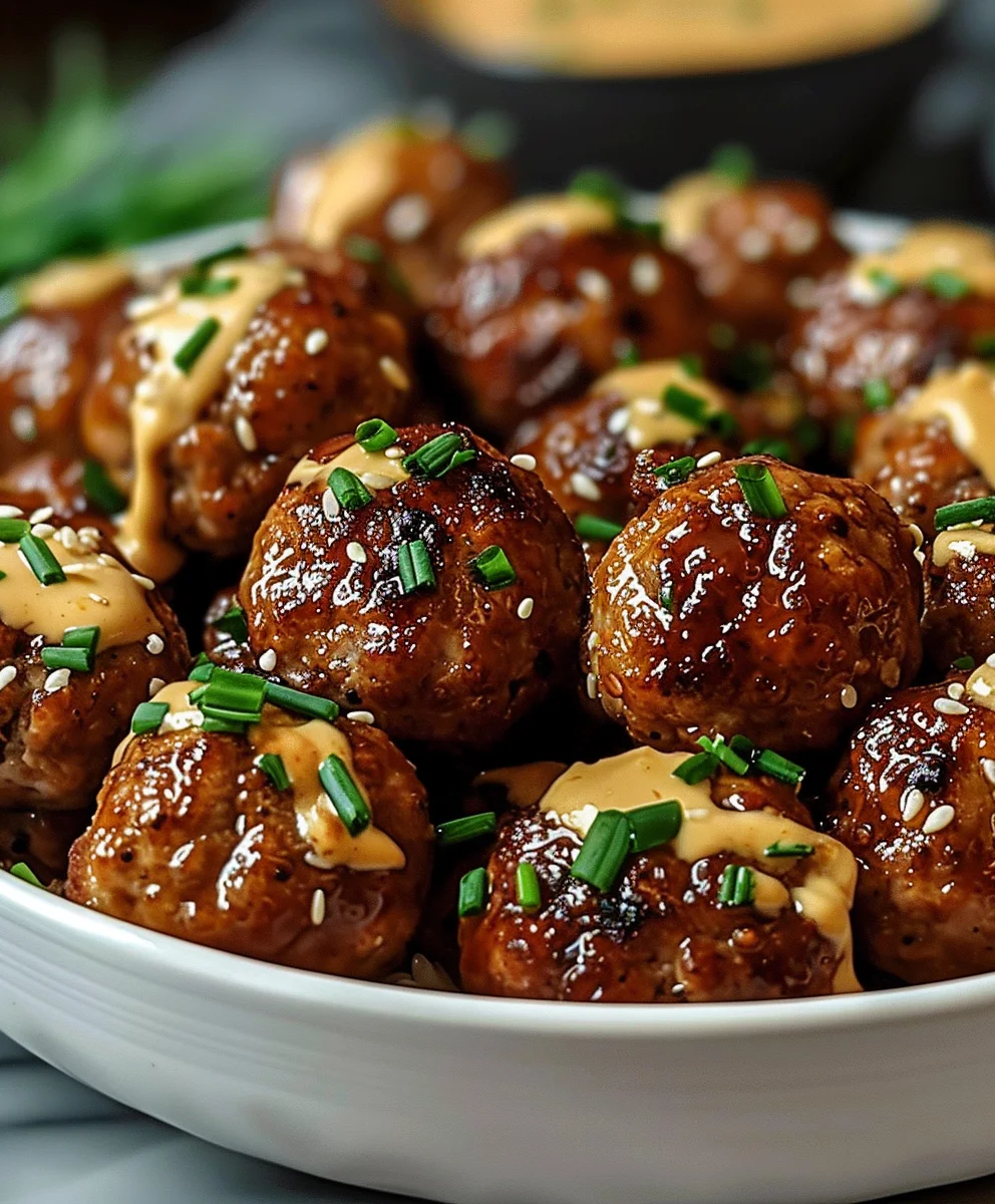 Sweet & Savory Korean BBQ Beef Meatballs Recipe