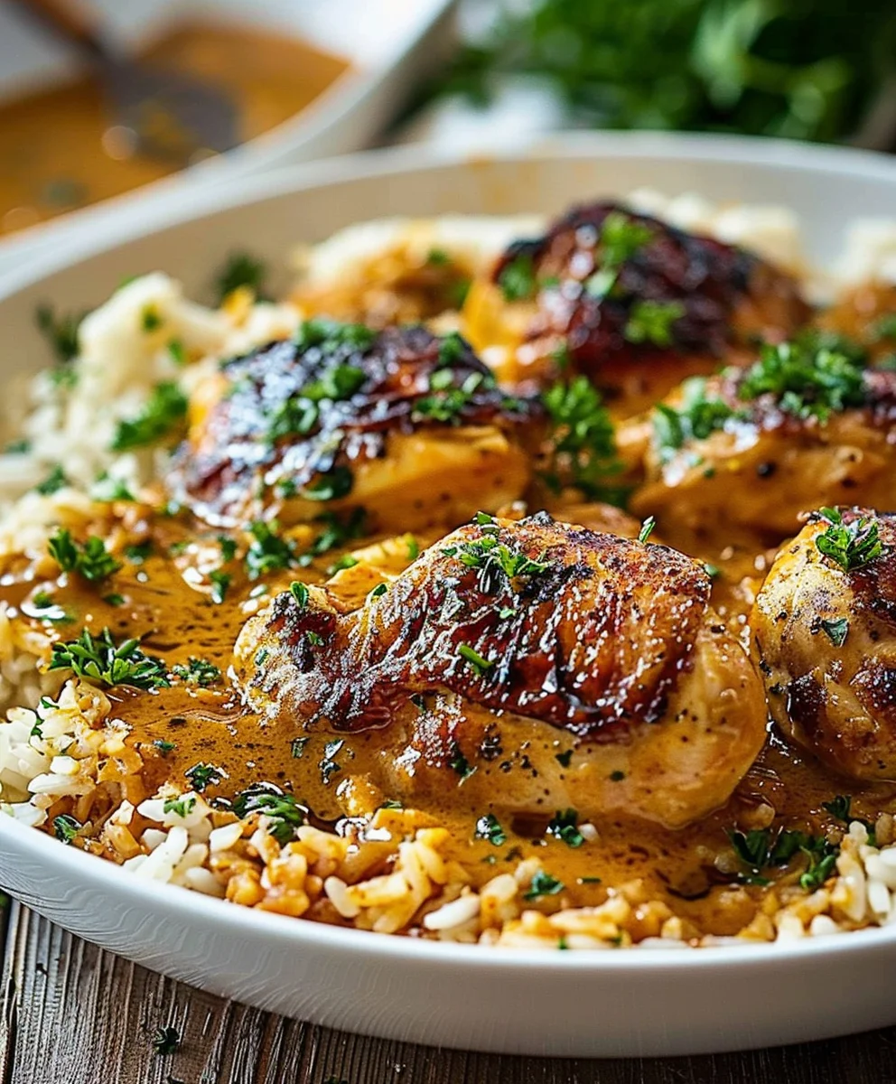 Best Smothered Chicken & Rice Recipe: Easy Comfort Food