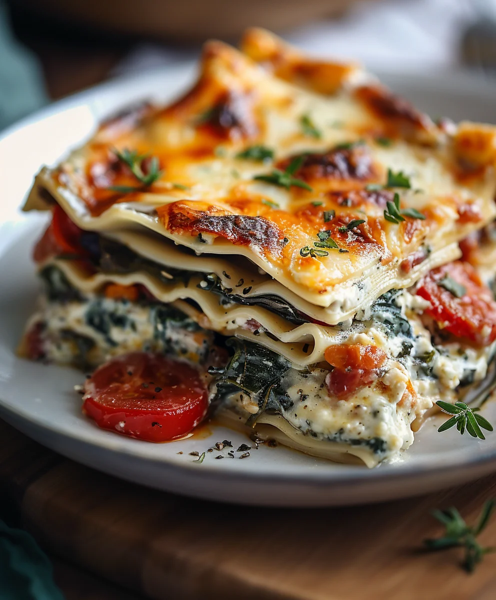 Loaded Veggie White Lasagna: Creamy, Hearty & Delicious!