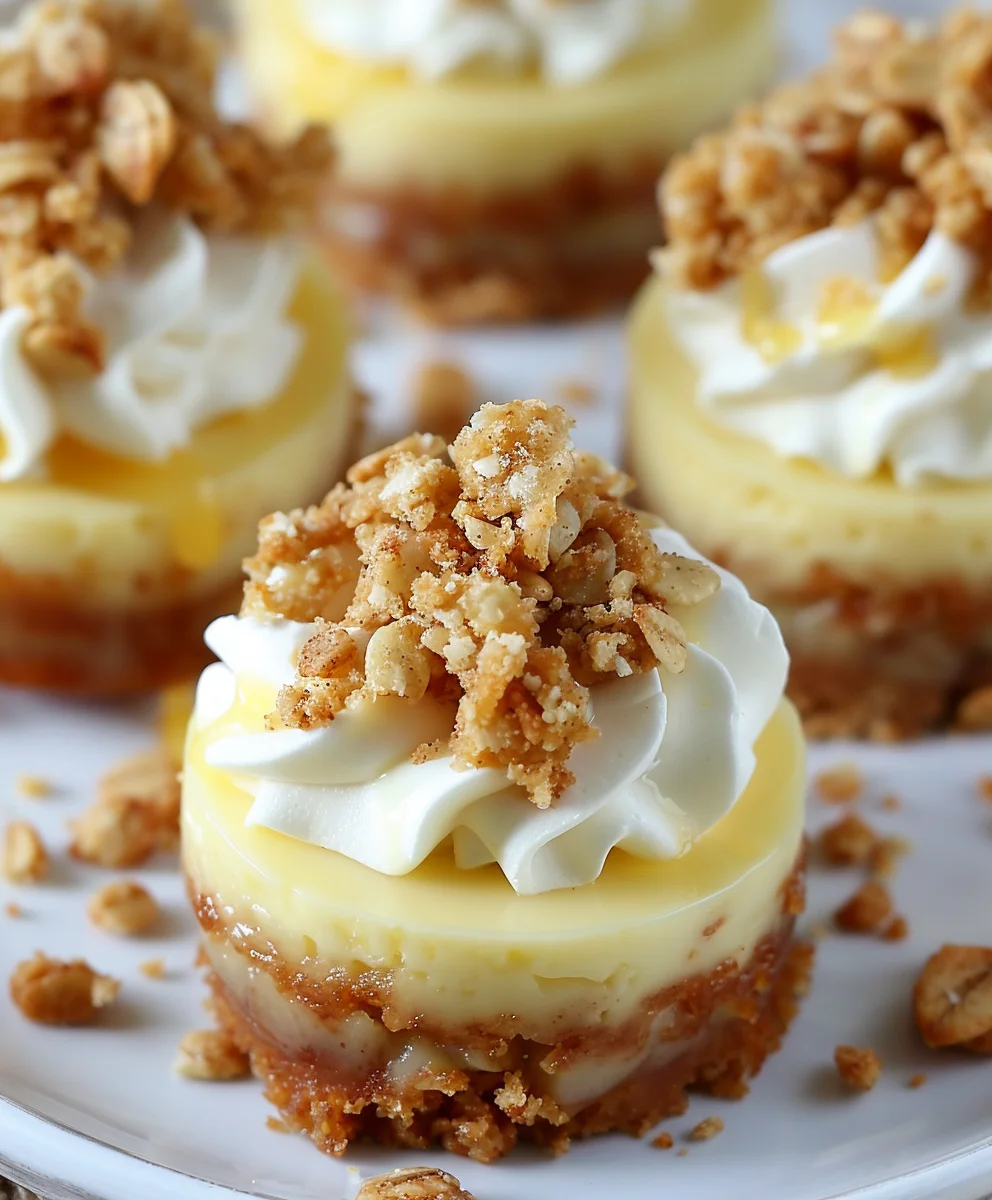Apple Crisp Mini Cheesecakes: Easy & Delicious Recipe!