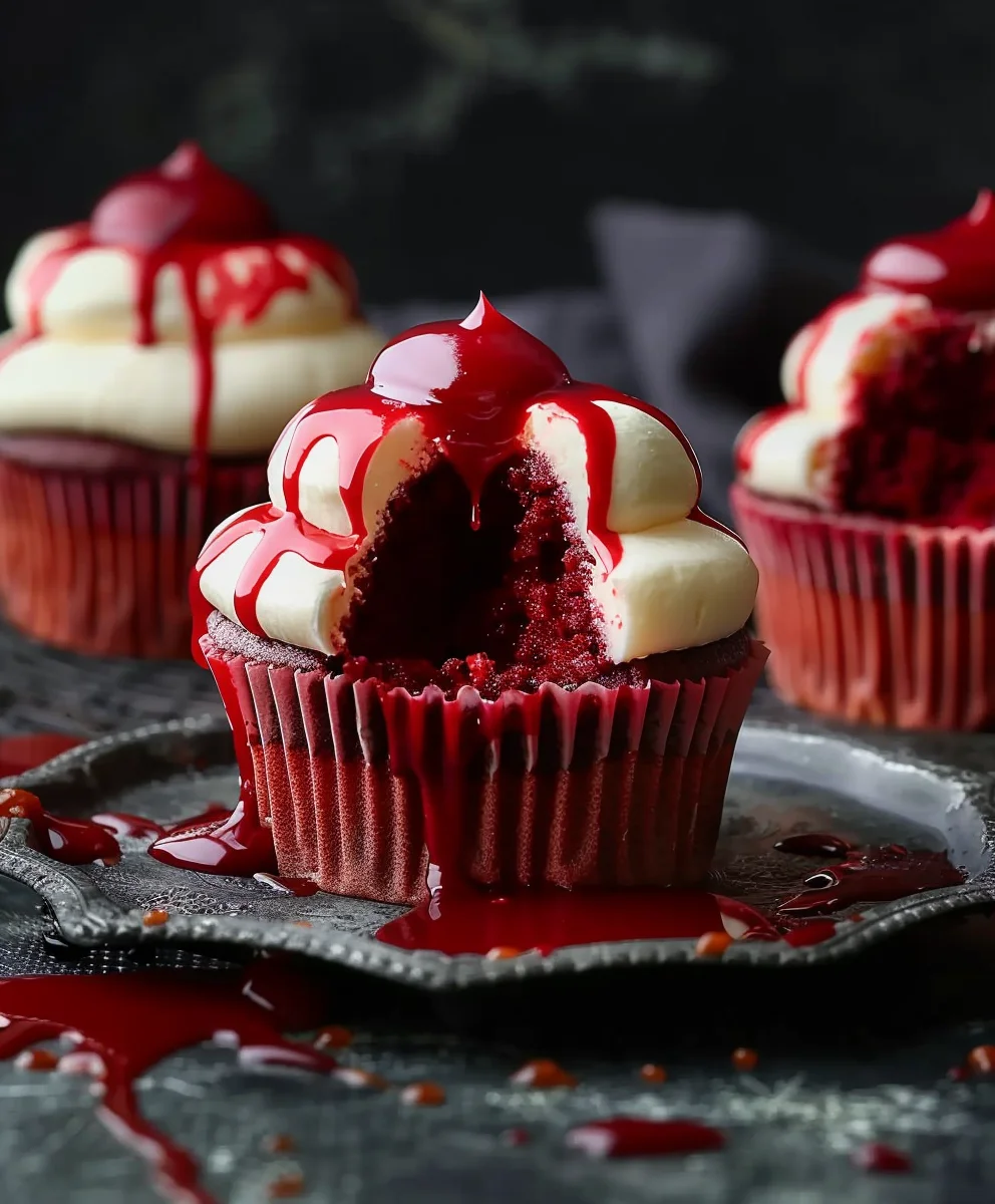 Halloween Vampire Bite Cupcakes: Easy & Spooky Treats!