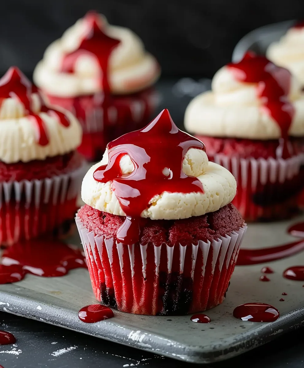 Halloween Vampire Bite Cupcakes: Easy & Spooky Treats!