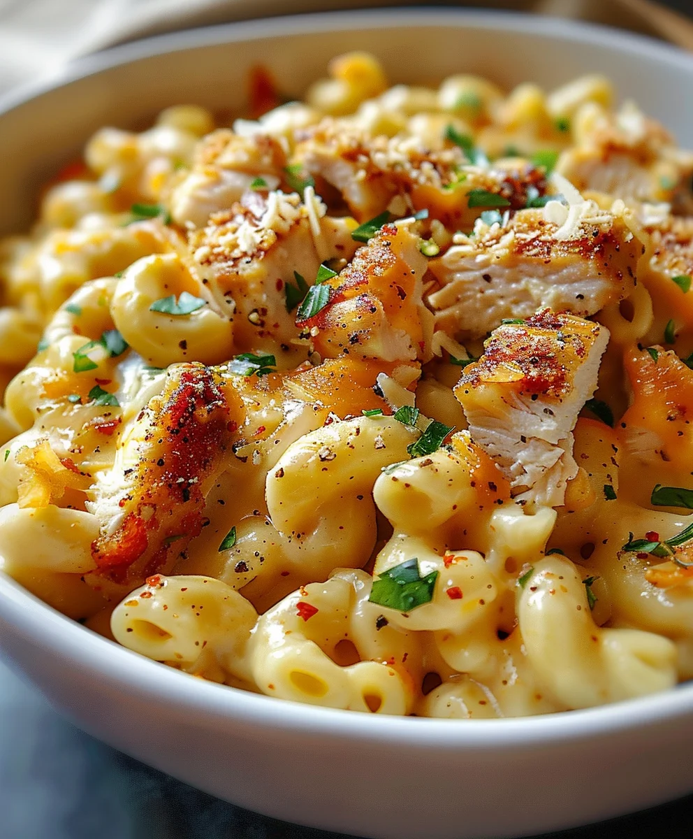 Honey Pepper Chicken Mac And Cheese