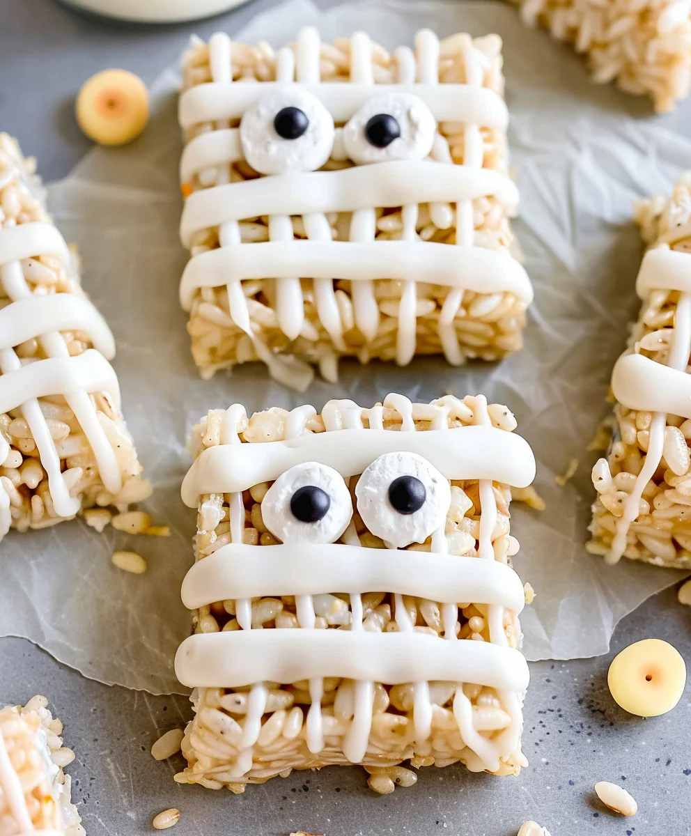 Easy Mummy Rice Krispie Treats: Spooktacular Halloween Fun!