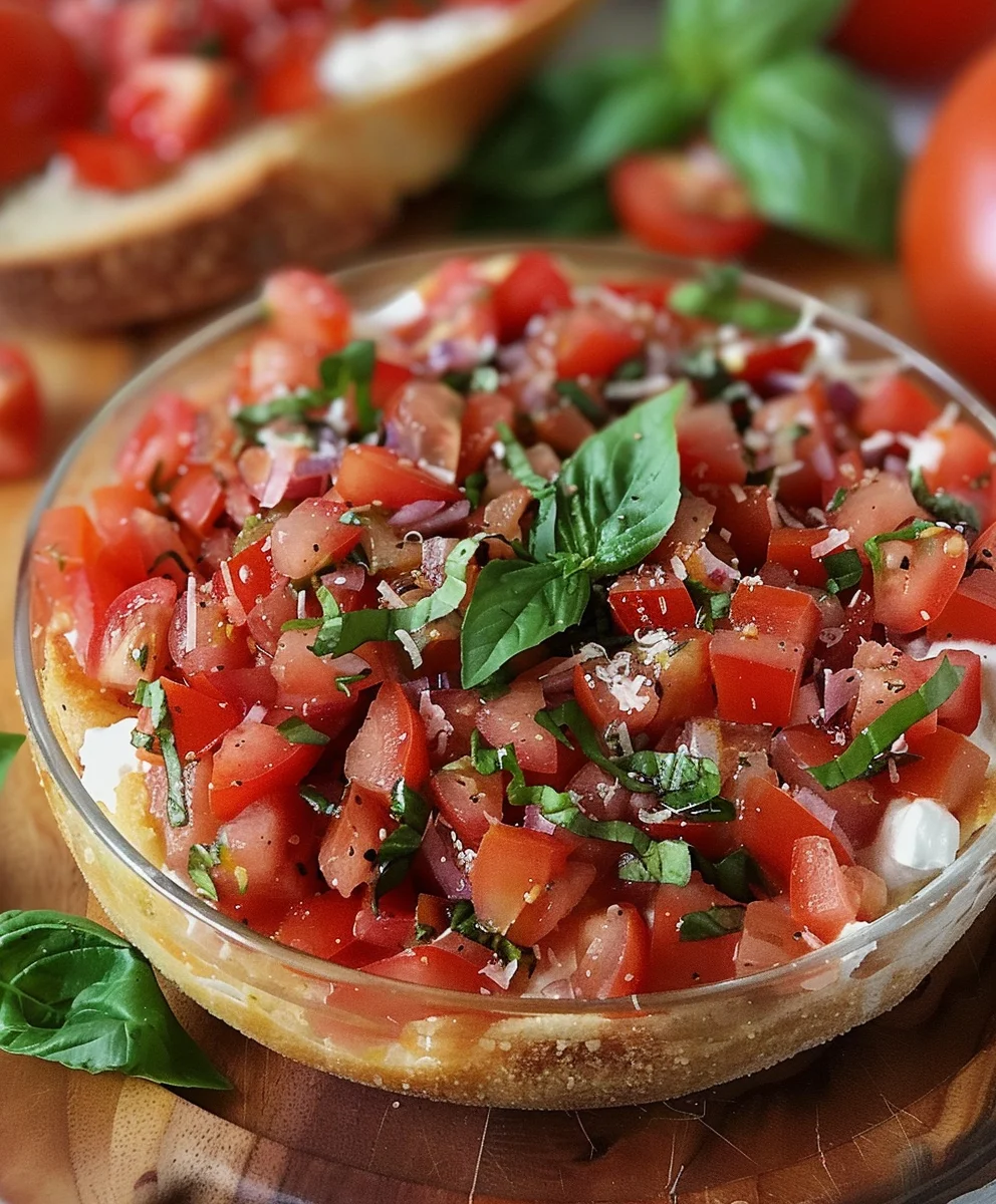 Bruschetta Dip A Vibrant And Flavorful Appetizer To Delight Your Guests