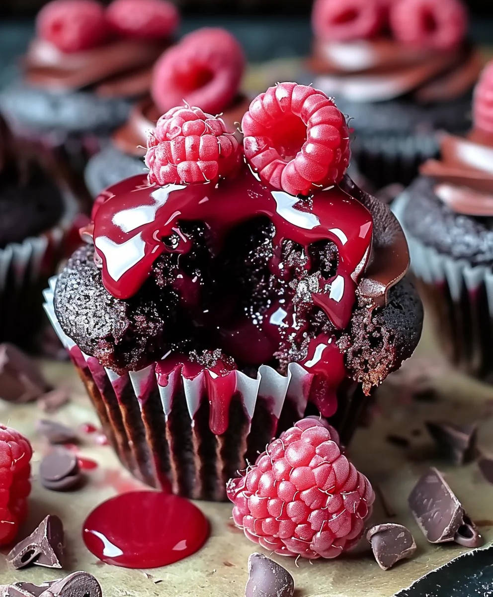 Easy Raspberry Chocolate Lava Cupcakes: Melty Perfection