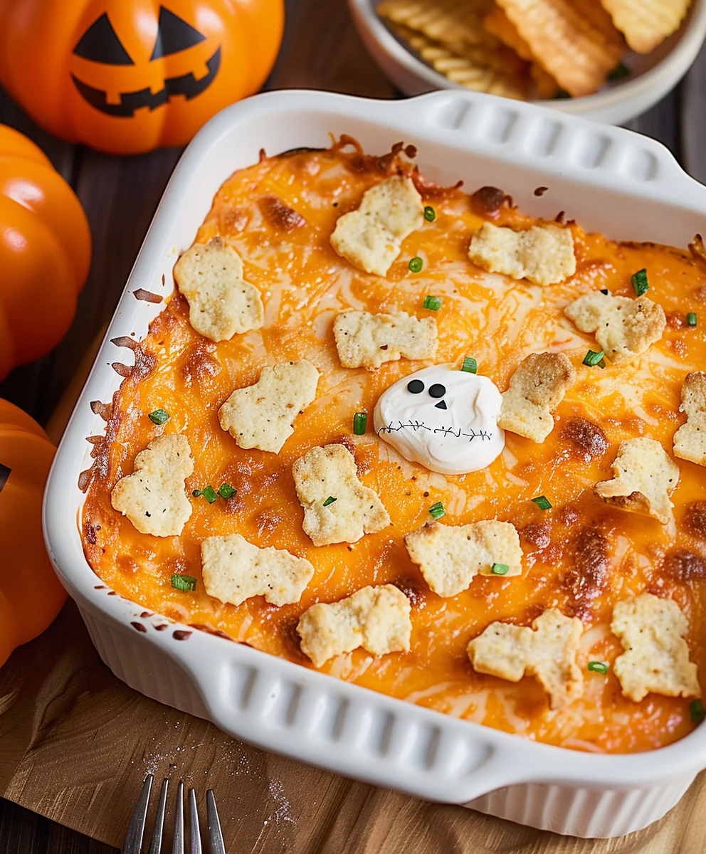 Spooky Halloween Buffalo Chicken Dip: Easy Party Recipe