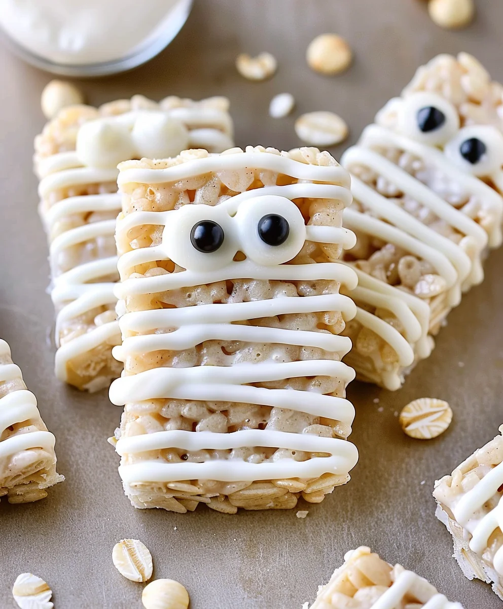 Easy Mummy Rice Krispie Treats: Spooktacular Halloween Fun!