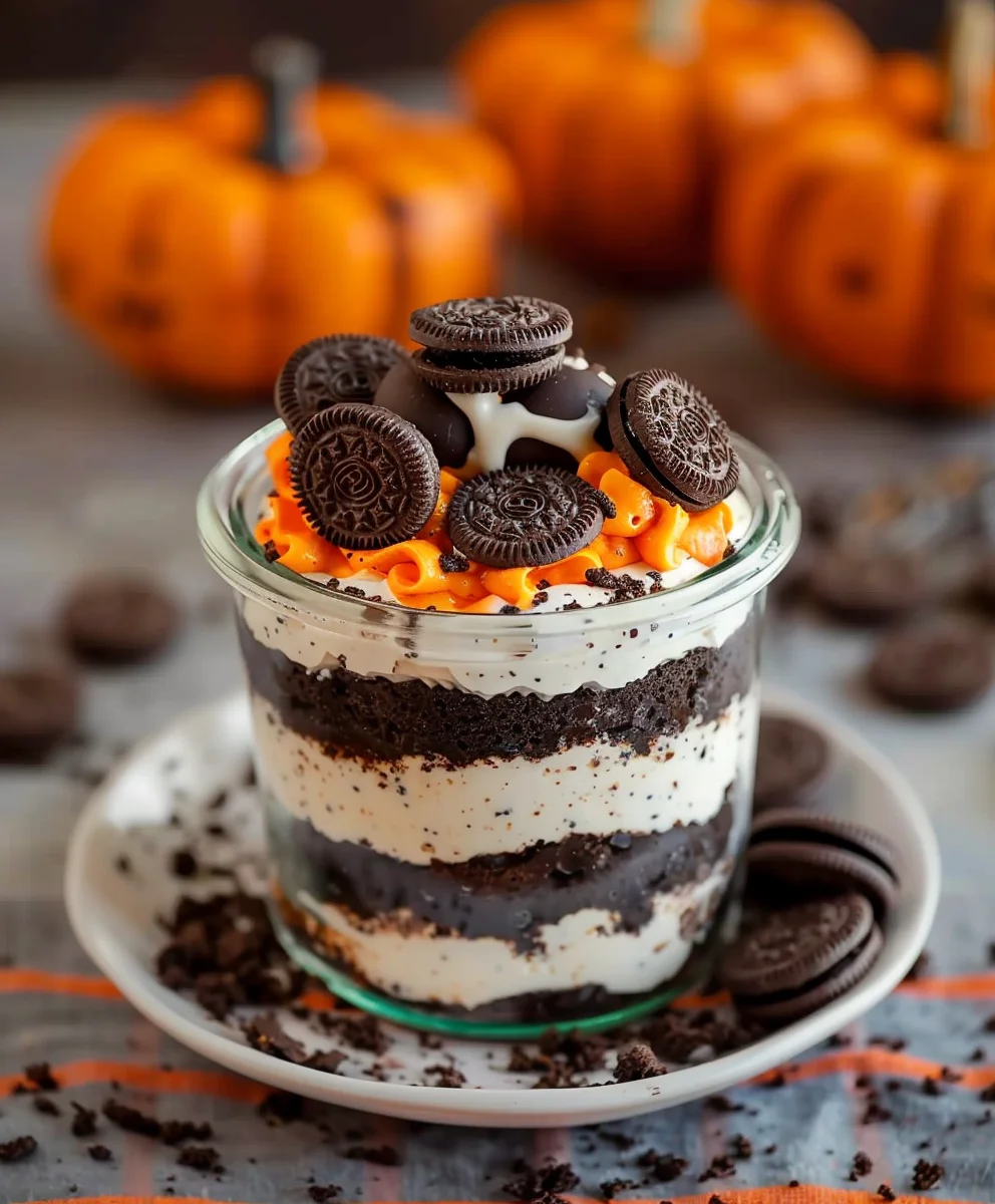 Halloween Oreo Dirt Cake: Spooky Easy No-Bake Treat!