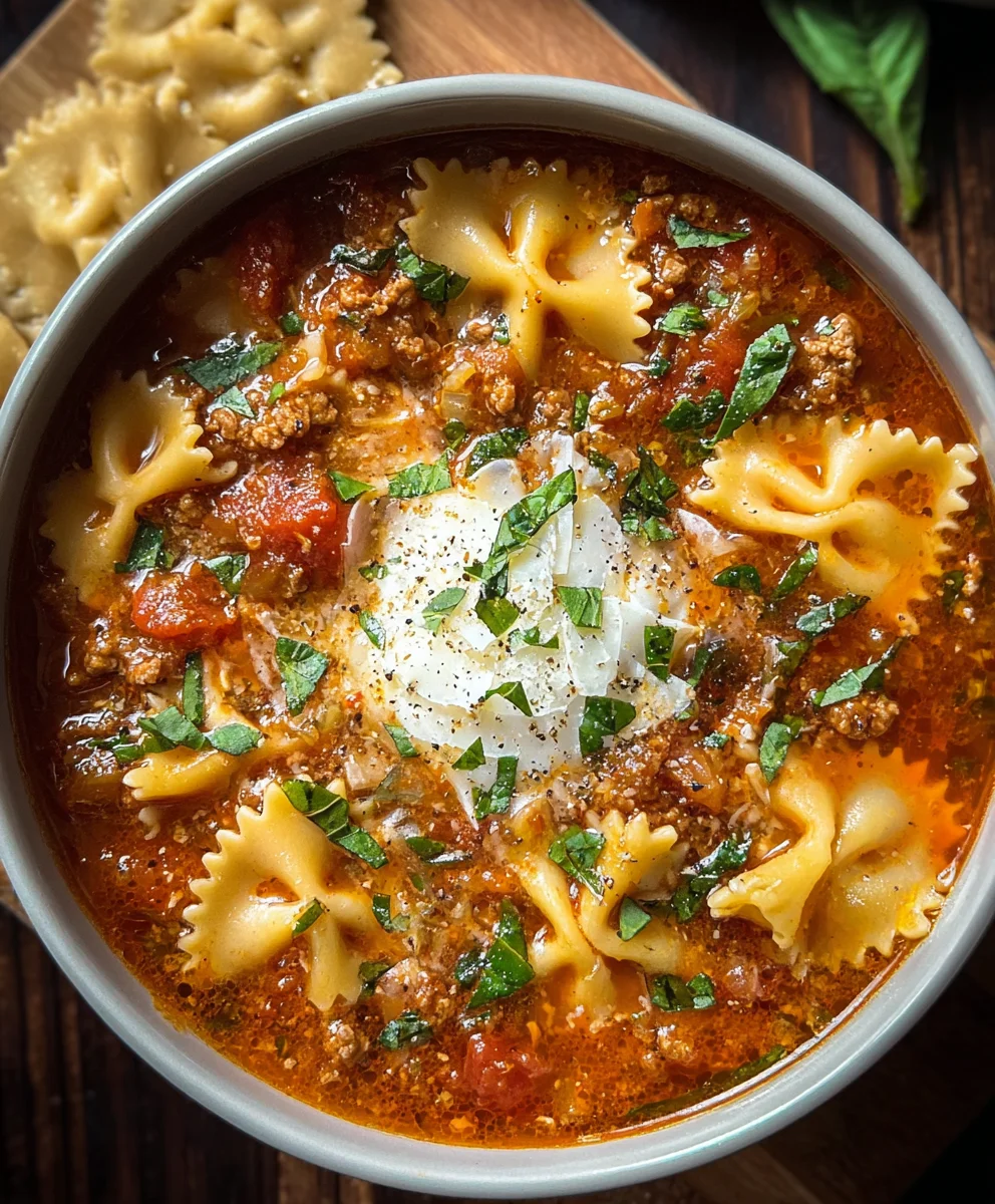 Hearty Beef Lasagna Soup: Easy One-Pot Dinner Idea