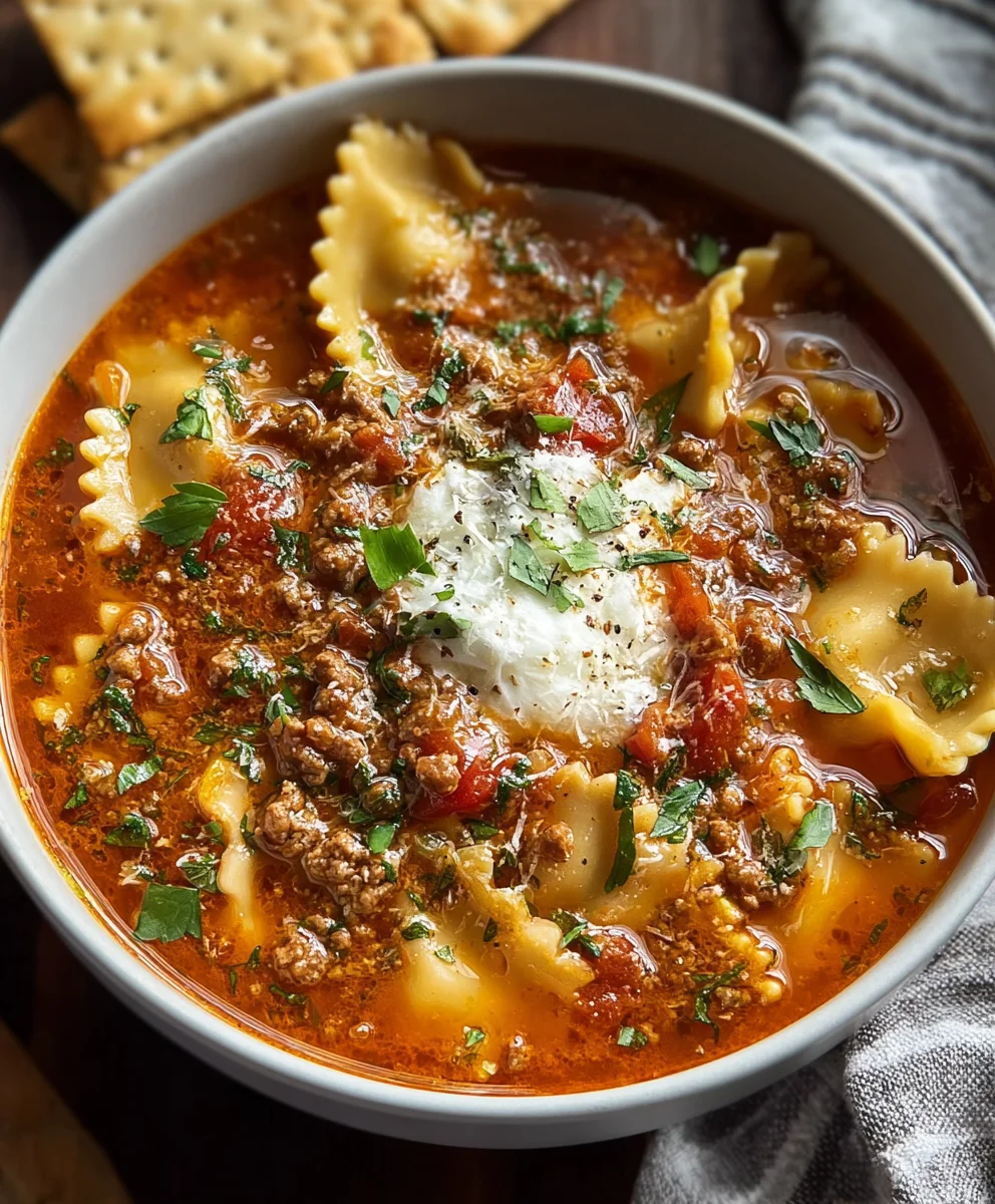 Hearty Beef Lasagna Soup: Easy One-Pot Dinner Idea