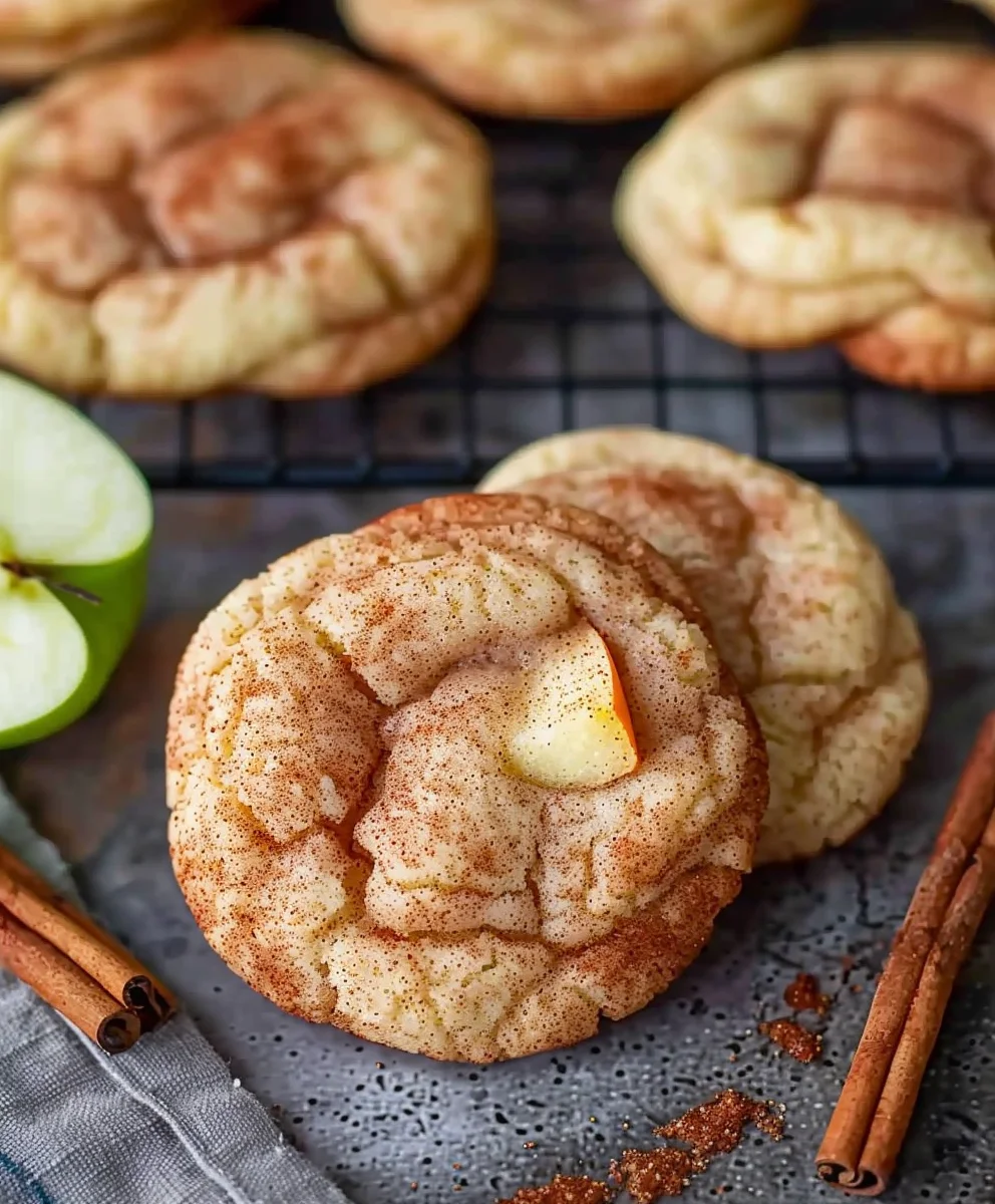 Fall's Favorite: Spiced Apple Cinnamon Snickerdoodle Cookies