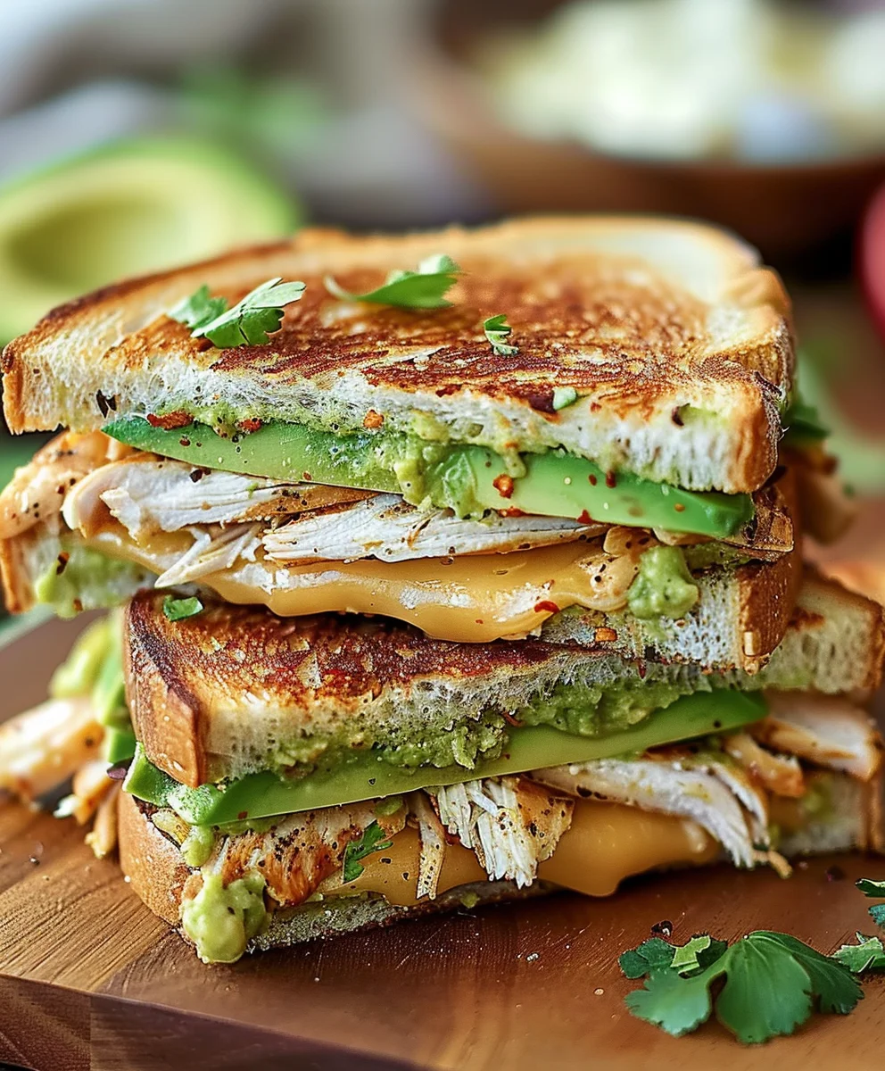 Irresistible Chicken Avocado Melt Sandwich - Simple & Tasty