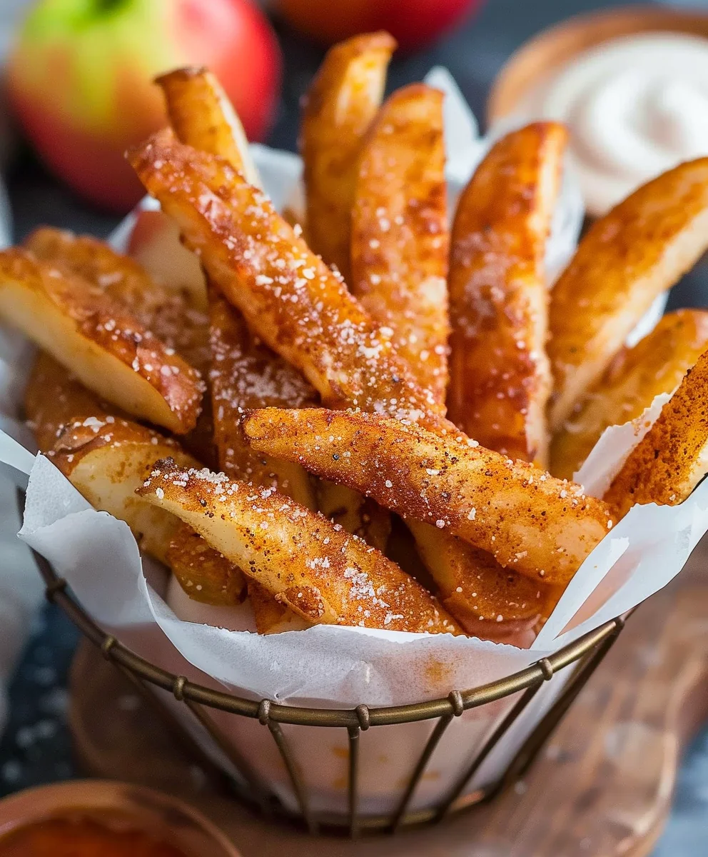 Crispy Air Fryer Apple Fries: Healthy & Sweet Snack!