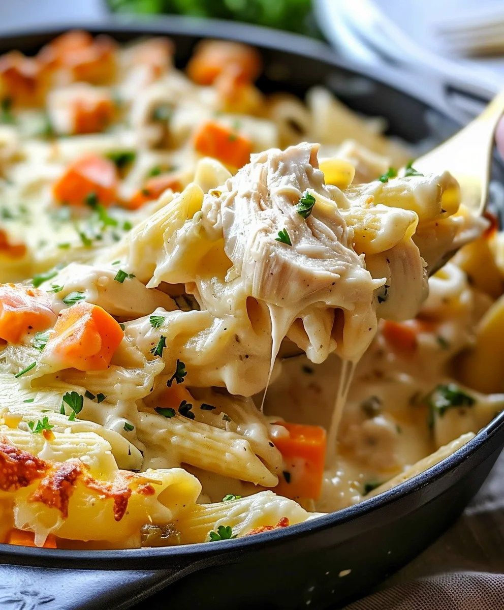 Cozy Creamy Chicken Pot Pie Pasta