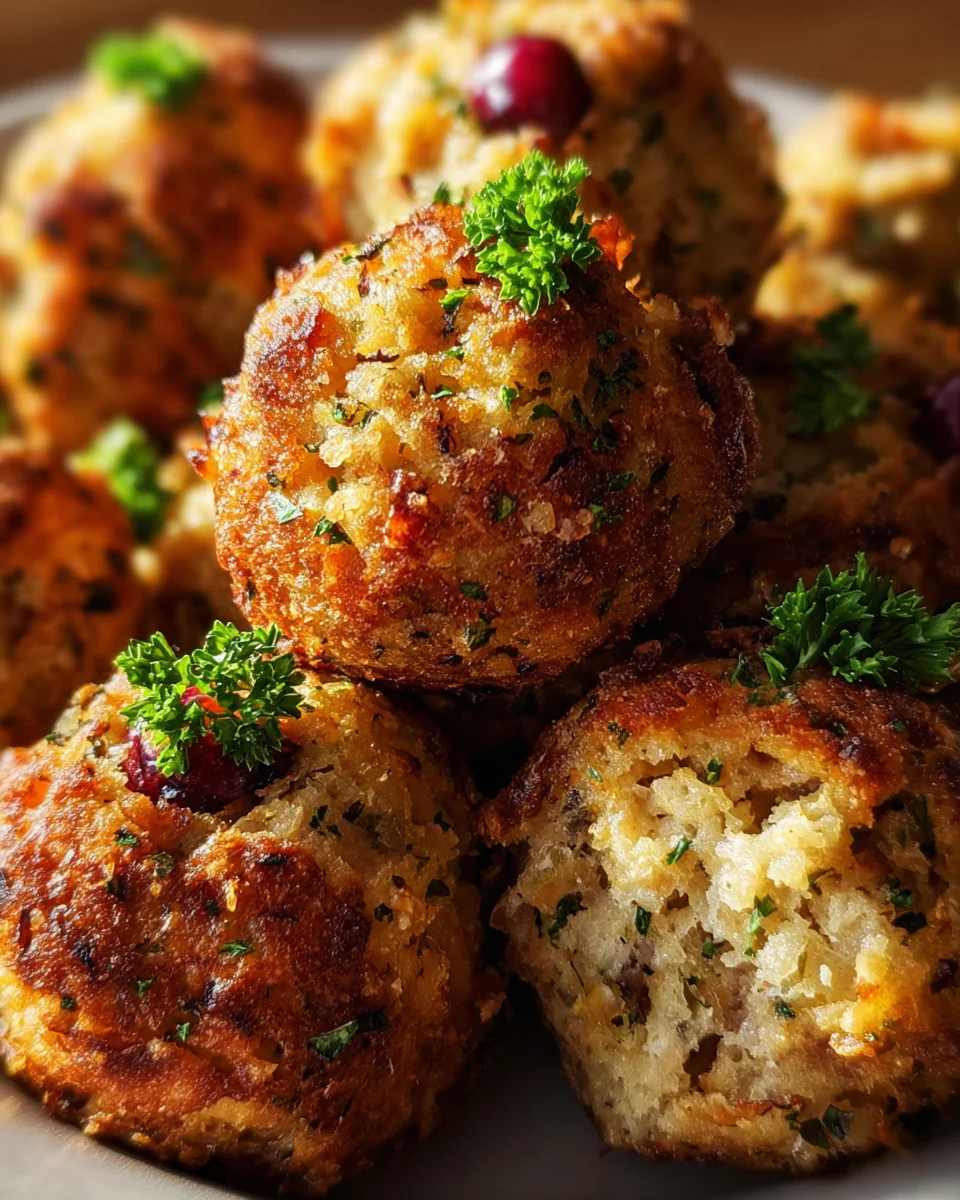 Thanksgiving Stuffing Balls Recipe: Easy & Delicious Sides!