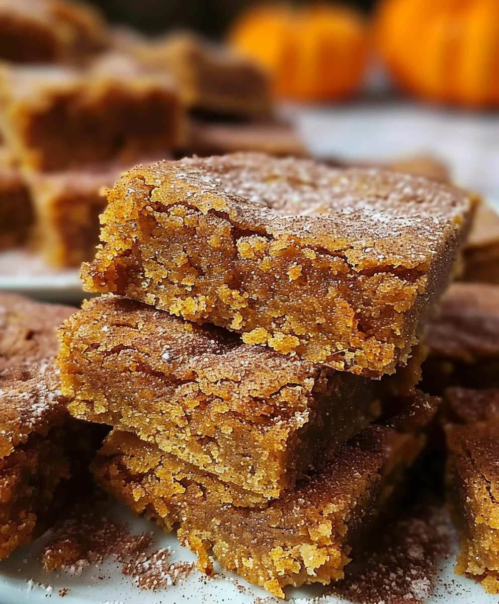 Pumpkin Snickerdoodle Blondies: Your New Fall Favorite!