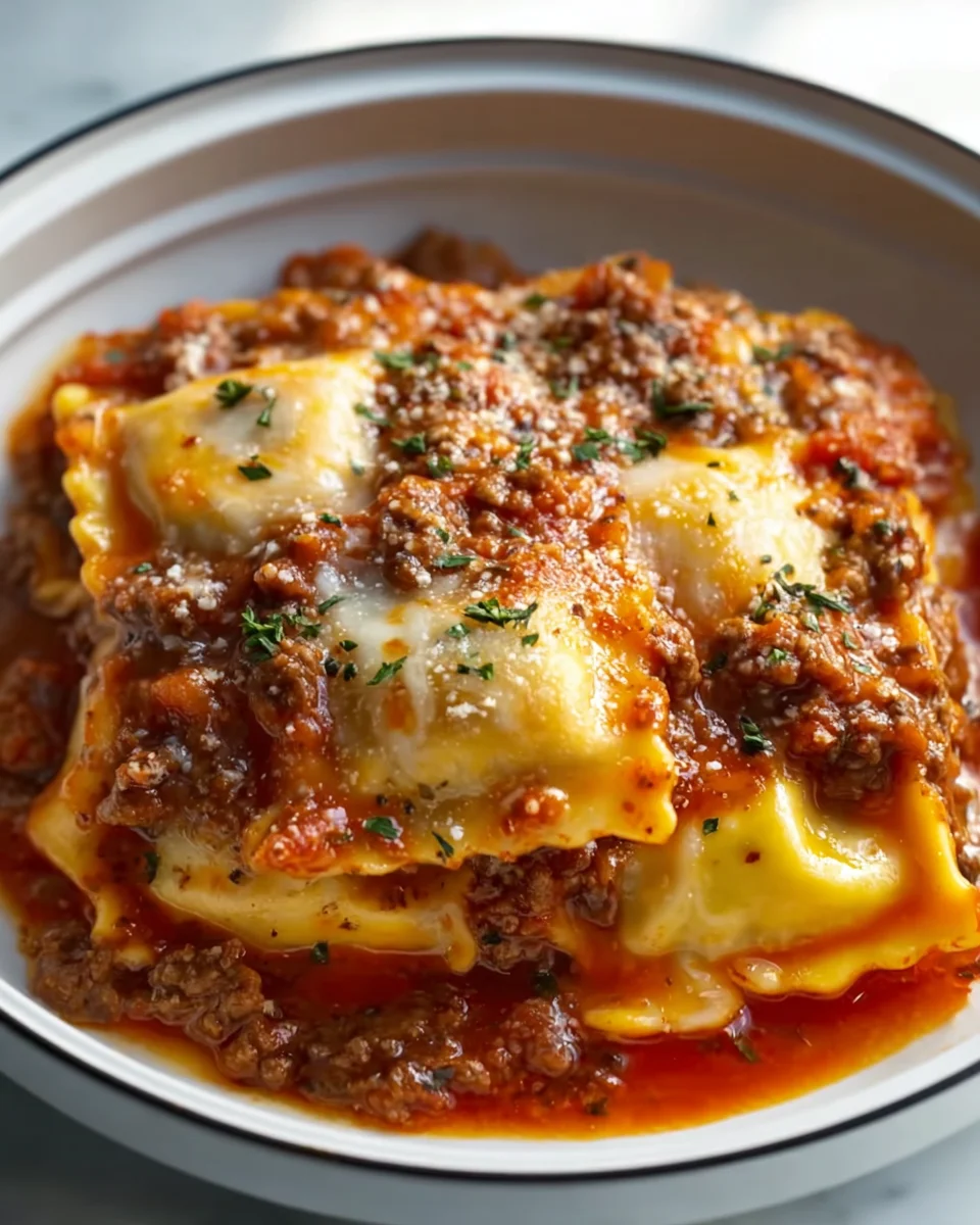 Easy Crockpot Ravioli Lasagna Recipe - Weeknight Dinner!