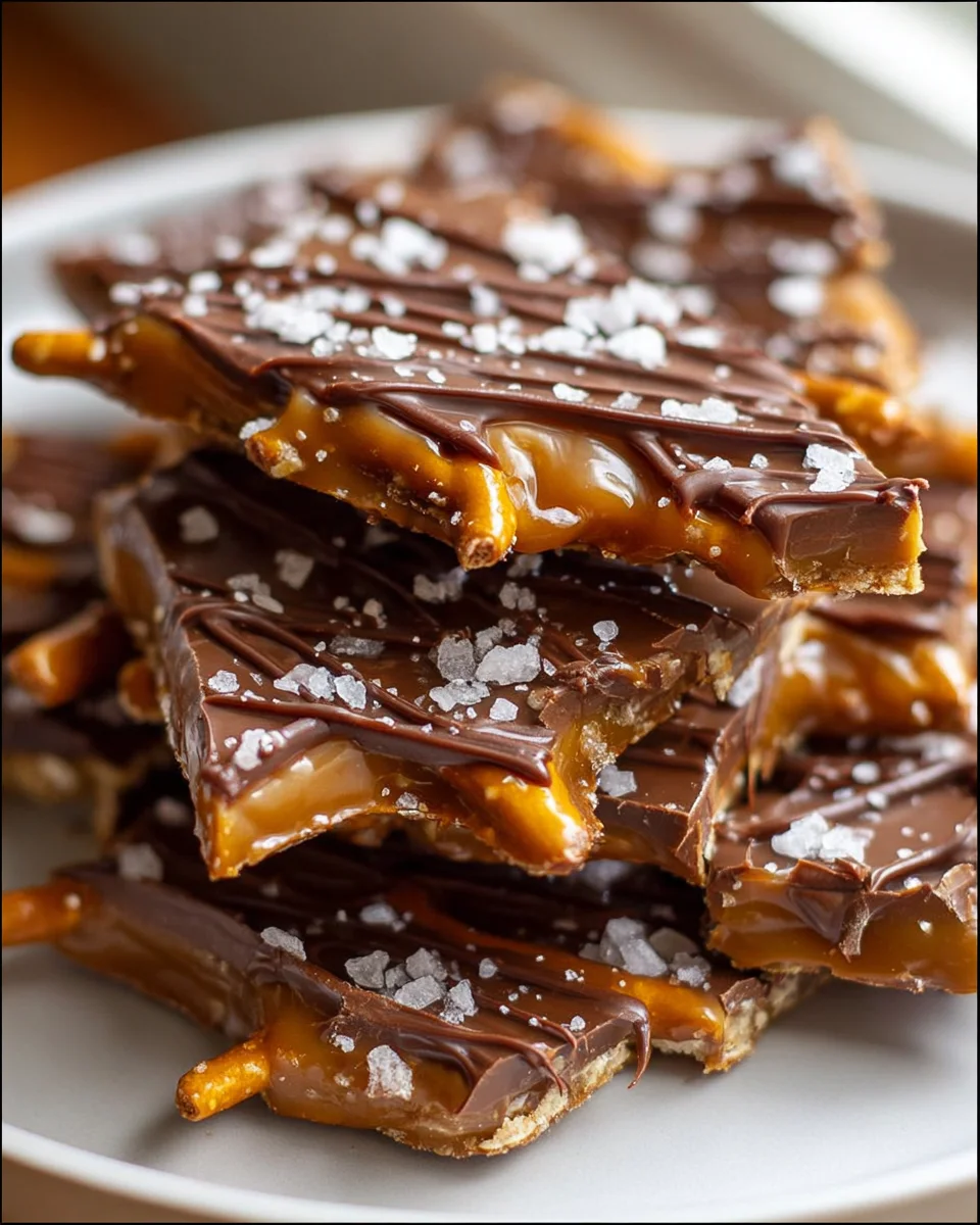 Best Salted Caramel Pretzel Bark Recipe – Quick & Delicious