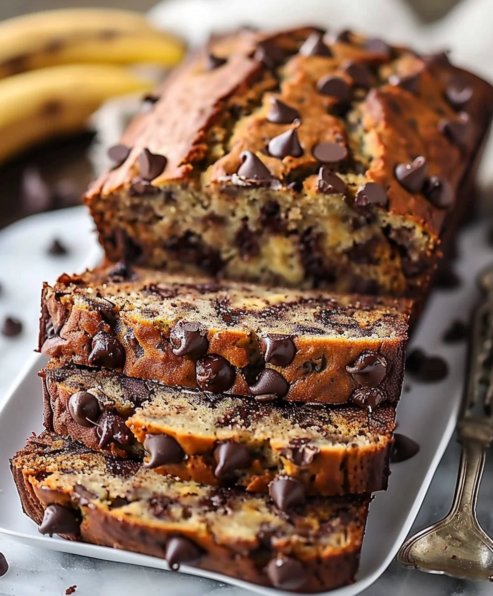 Super Moist Chocolate Chip Banana Bread: Easy Recipe