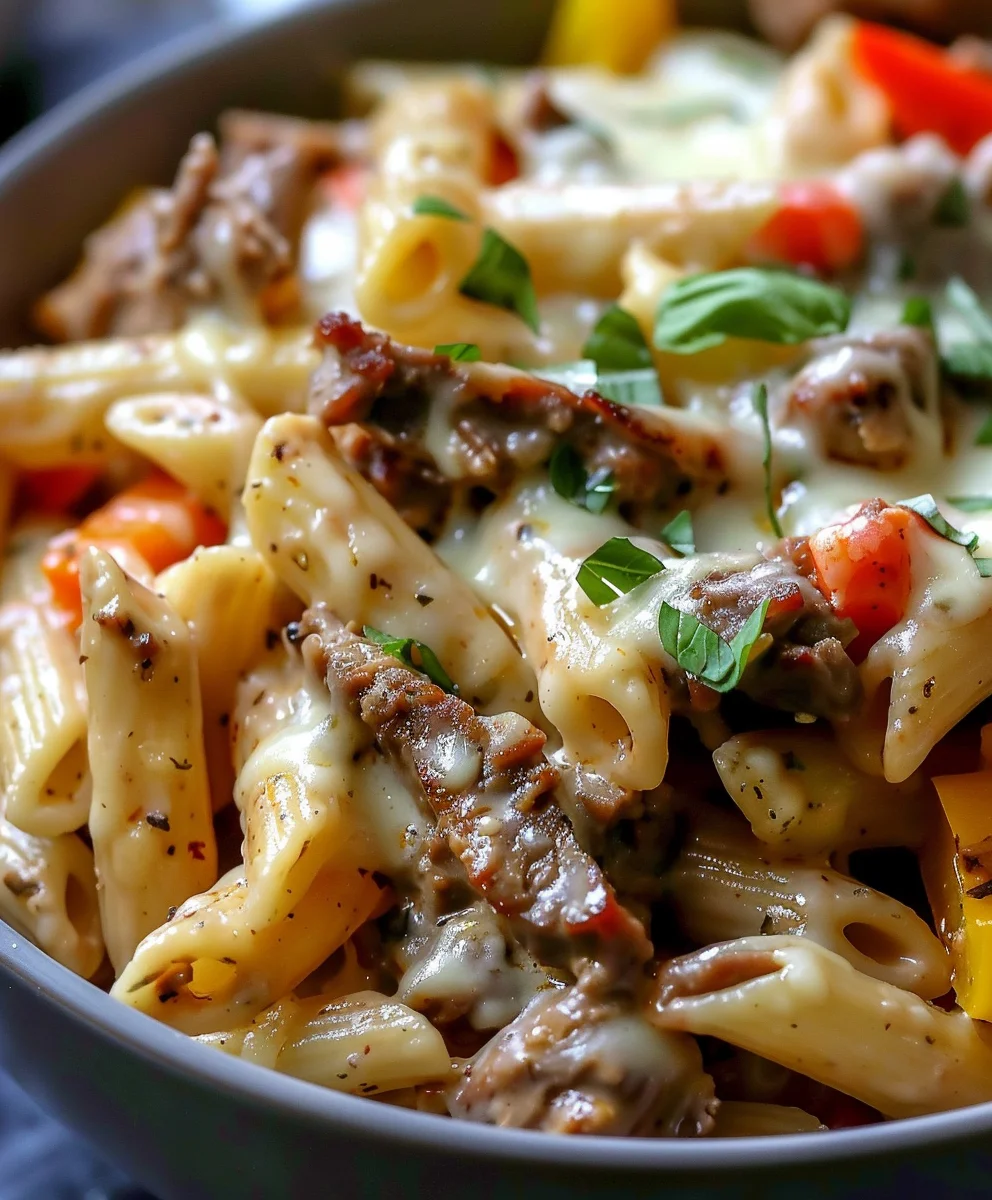 Easy Philly Cheesesteak Pasta Recipe: Creamy & Delicious!