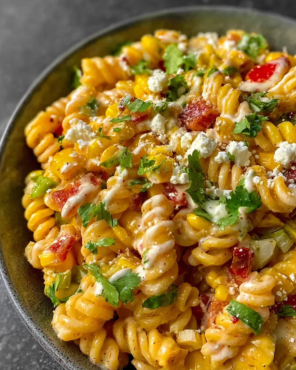 Perfect Mexican Street Corn Pasta Salad: Your New Summer Fave