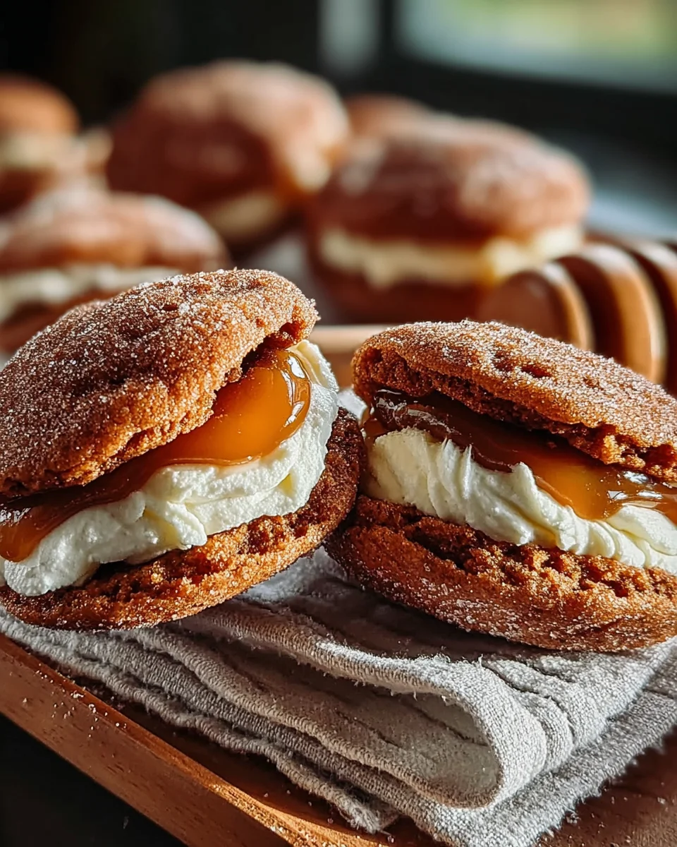 Delicious Caramel Apple Cider Whoopie Pie Cookies Recipe