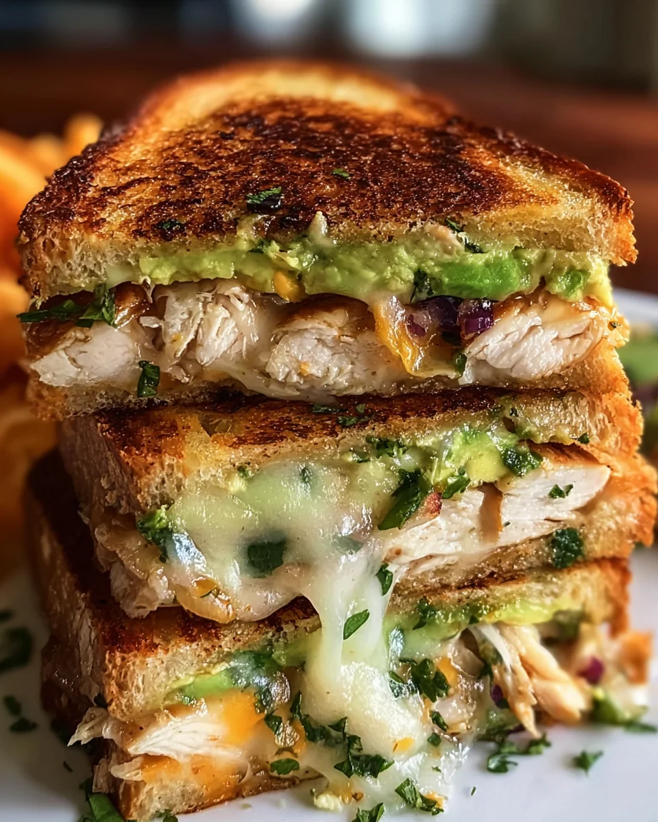 Quick & Easy Chicken Avocado Melt Sandwich Recipe