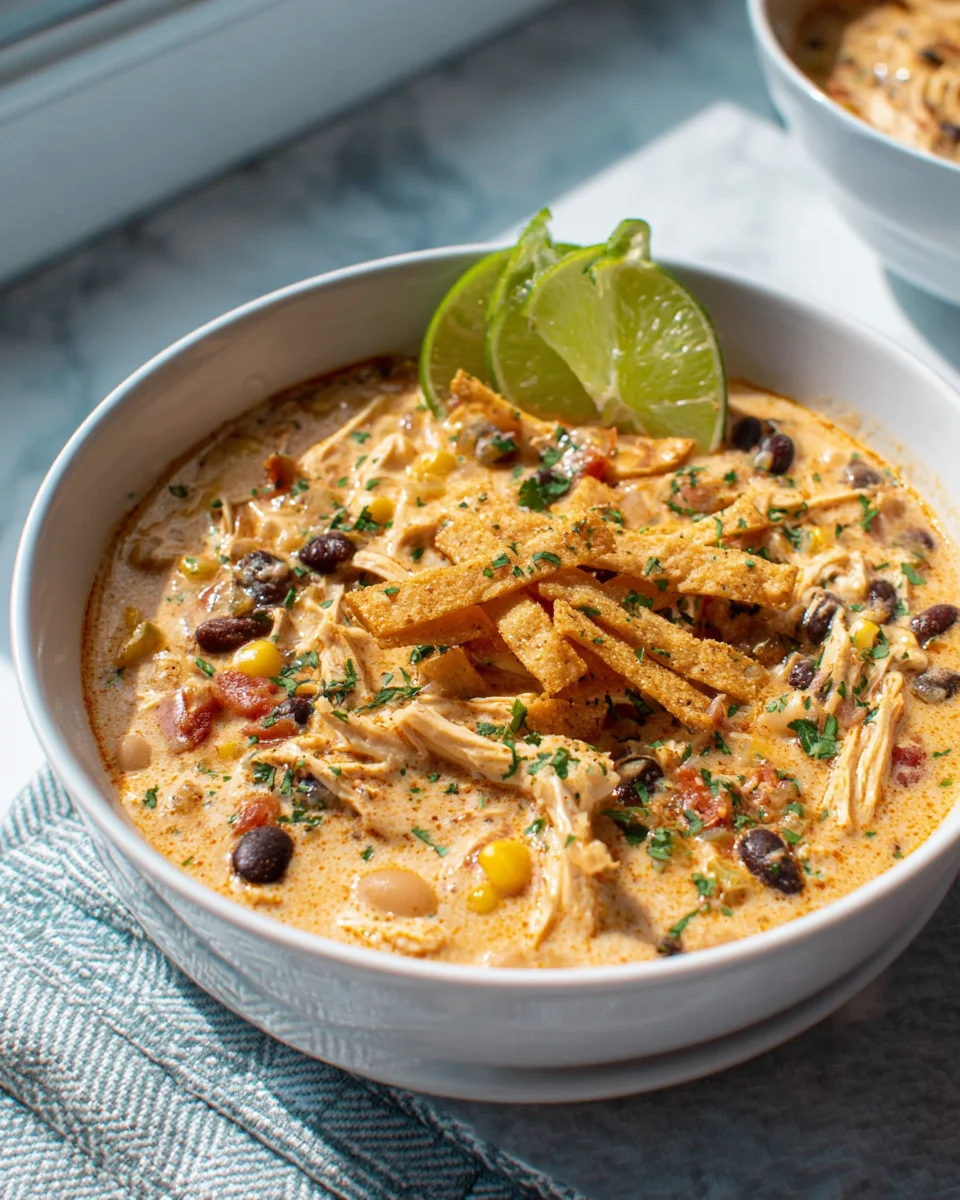 Creamy White Chicken Chili Recipe with Cream Cheese