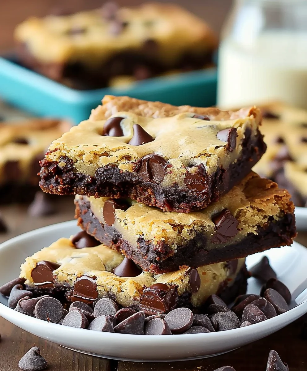 Chocolate Chip Cookie Brownies Recipe: Ultimate Gooey Dessert