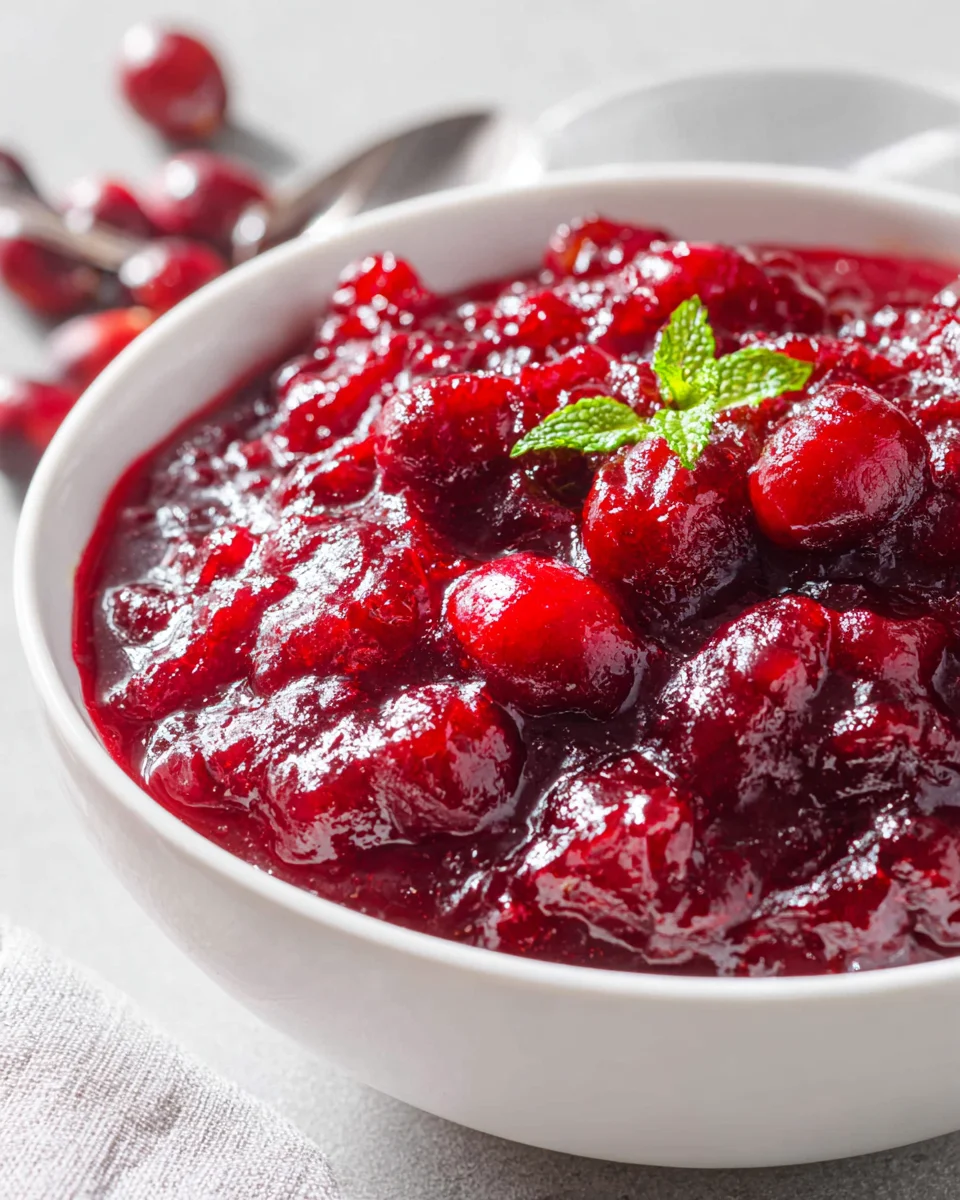 Homemade Cranberry Sauce Recipe: Sweet & Tangy Perfection!